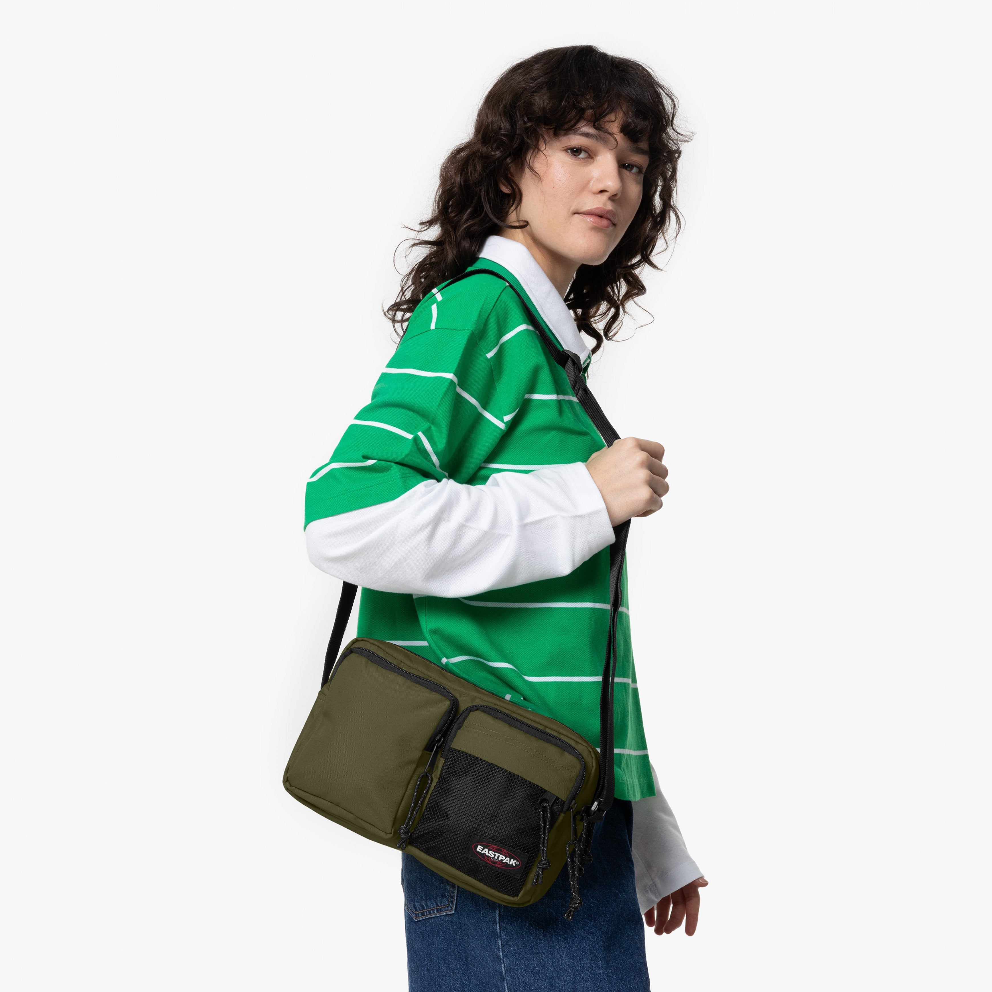 EASTPAK DOUBLE CROSSBODY Dark Grass Oldaltáska EK0A5BKXG551 - 1