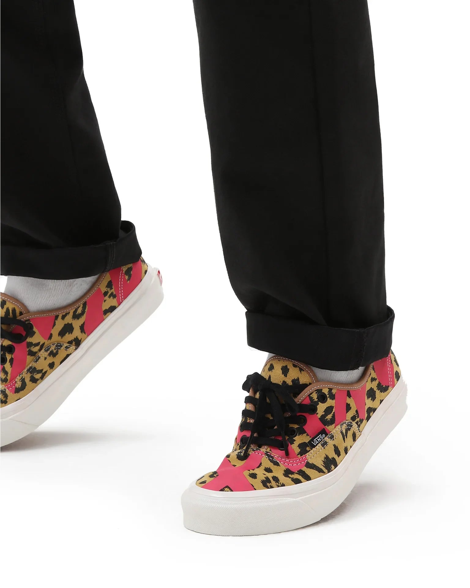 VANS Authentic 44 DX ALVA SKATES LEOPARD BROWN/PINK VN0005U8RPK1 - 3
