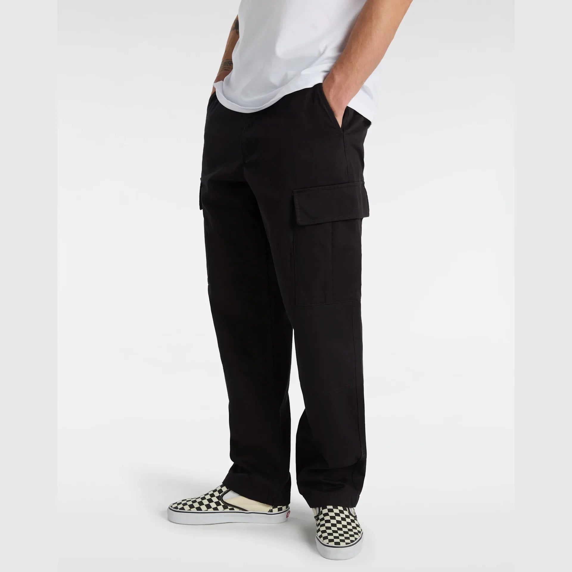 VANS SERVICE CARGO LOOSE TAPERED PANT Black kép 3