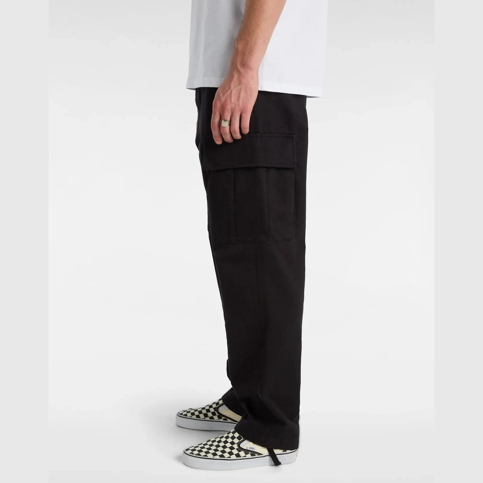 VANS SERVICE CARGO LOOSE TAPERED PANT Black kép 5
