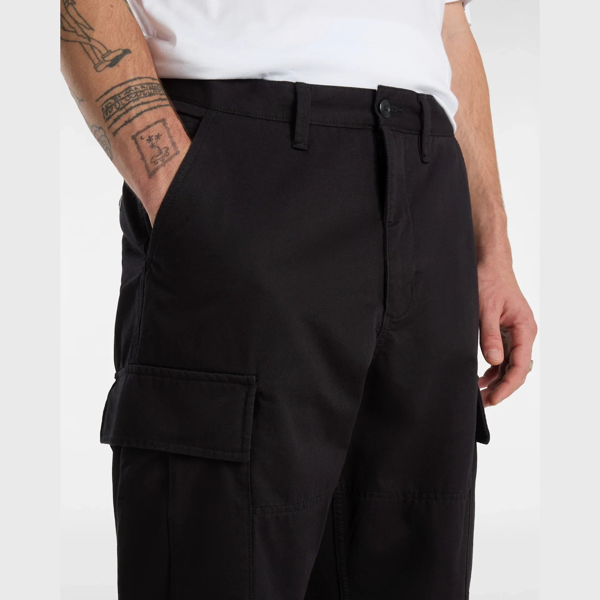 VANS SERVICE CARGO LOOSE TAPERED PANT Black kép 7