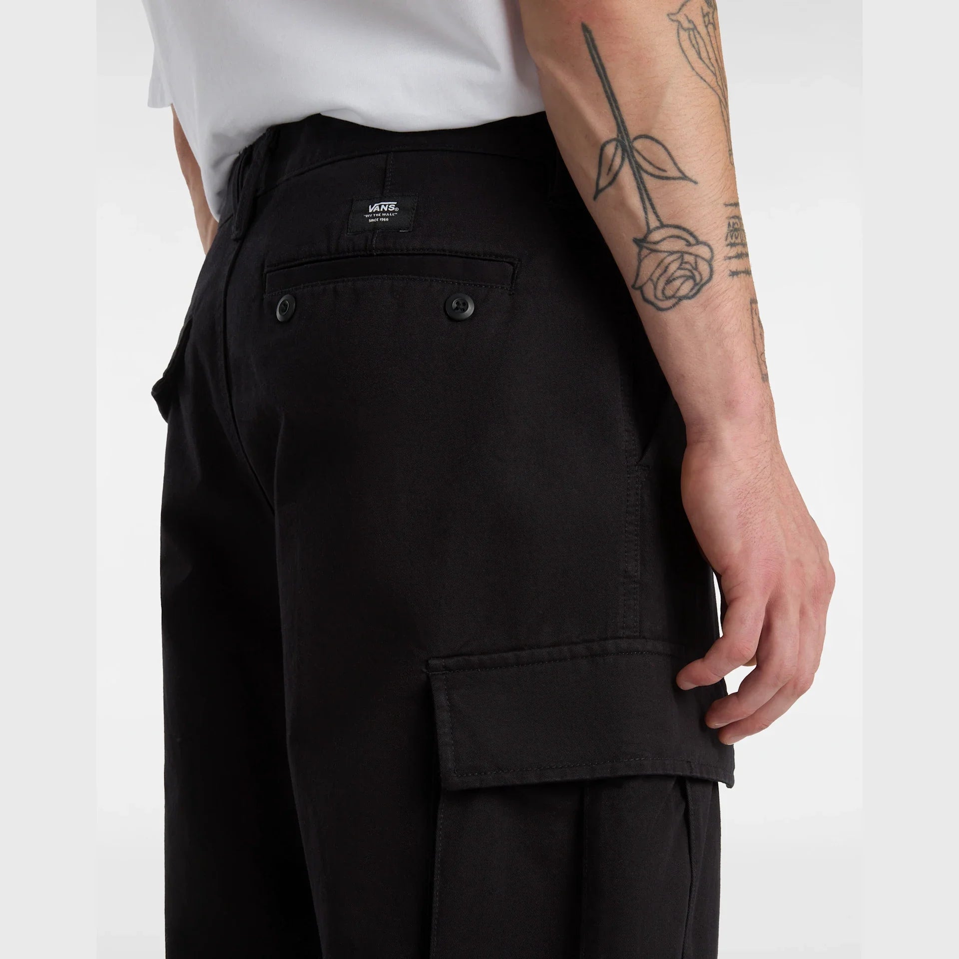 VANS SERVICE CARGO LOOSE TAPERED PANT Black kép 8
