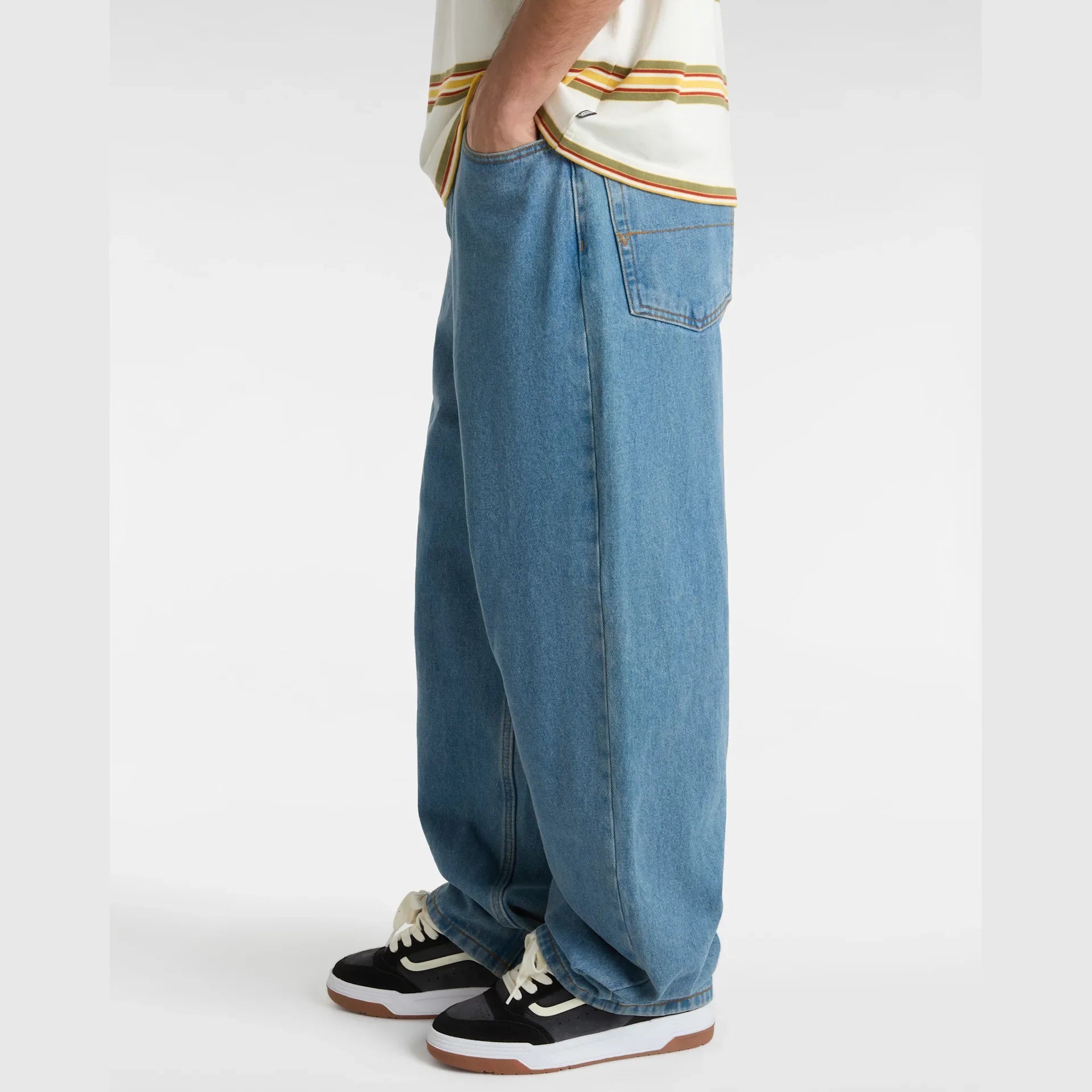 VANS CHECK-5 BAGGY DENIM PANT STONEWASH/BLUE kép 4