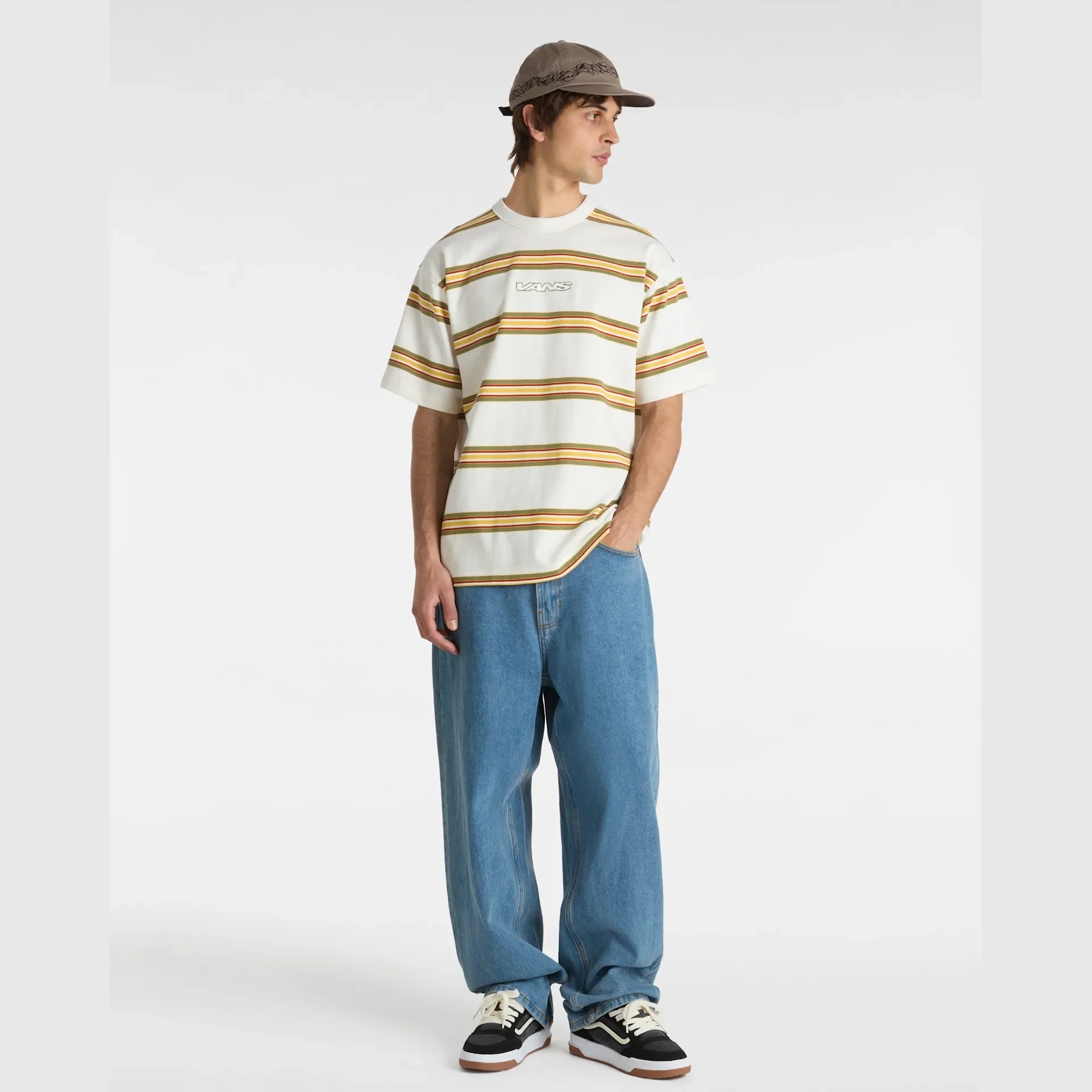 VANS CHECK-5 BAGGY DENIM PANT STONEWASH/BLUE kép 5