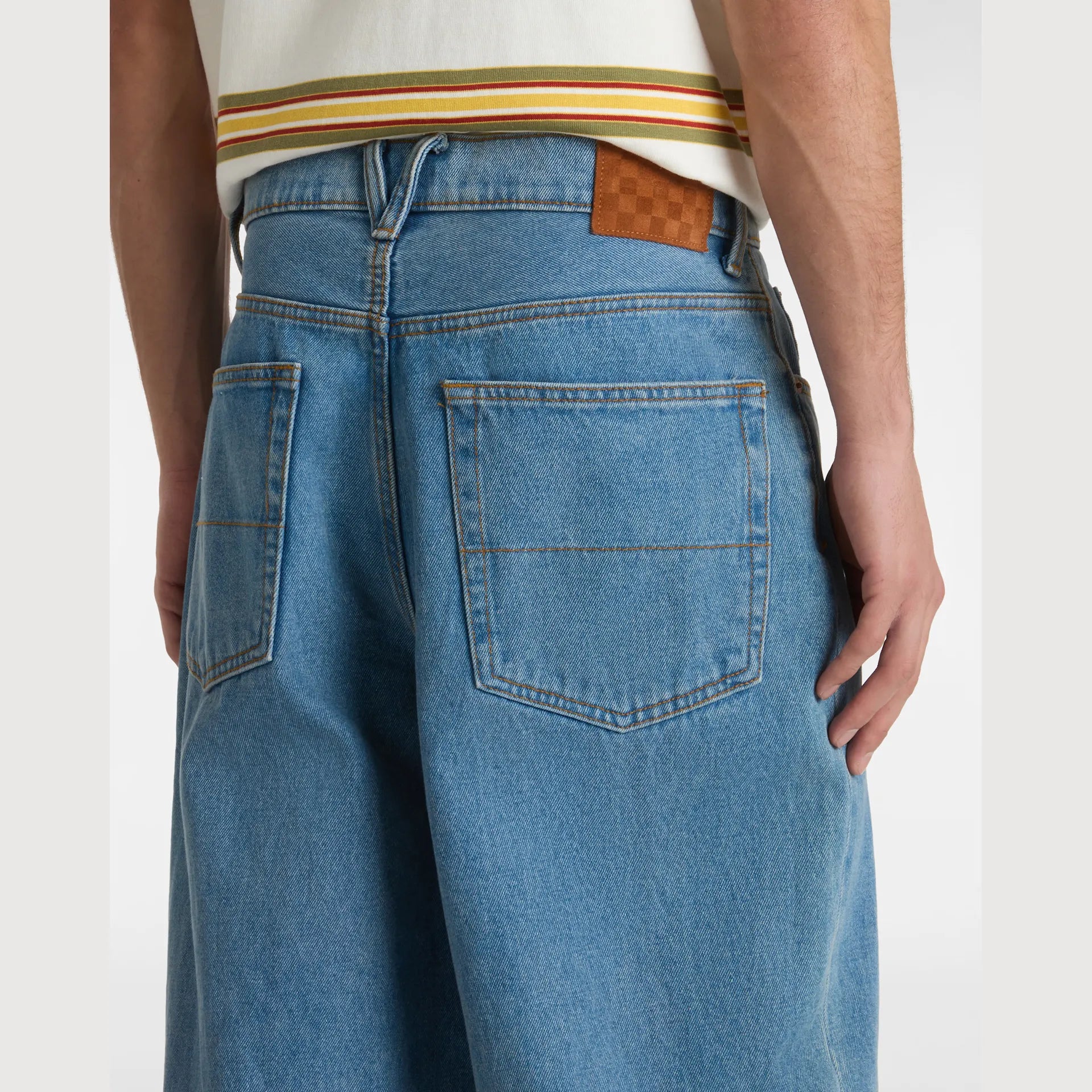 VANS CHECK-5 BAGGY DENIM PANT STONEWASH/BLUE kép 7