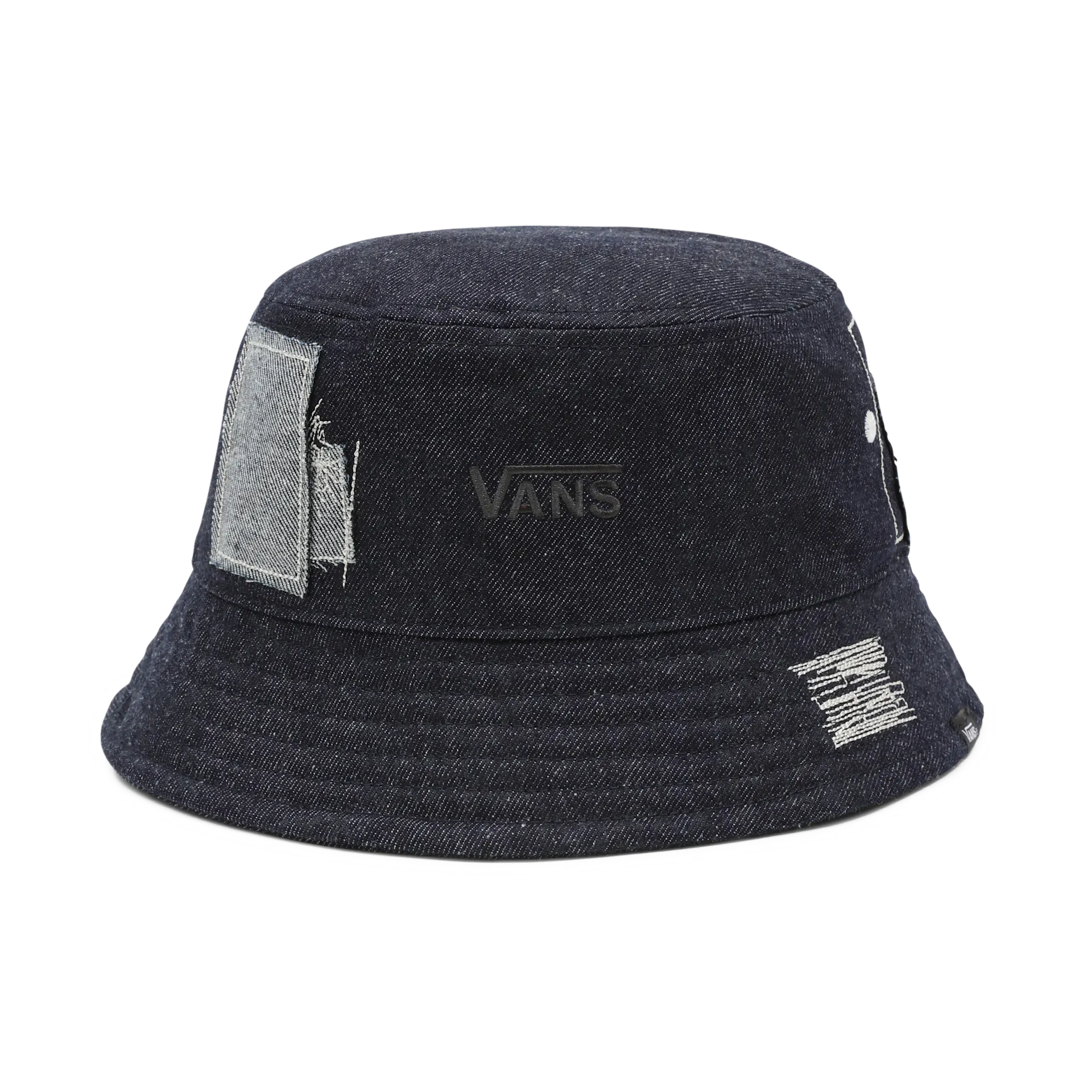 VANS MENDED CHECK DENIM BUCKET HAT Stone Wash kép 1