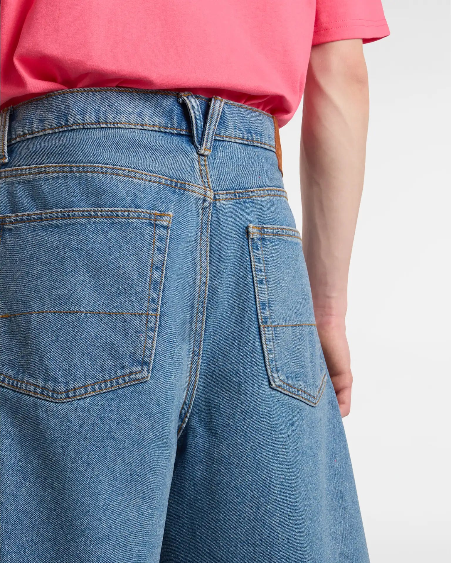 VANS CHECK-5 BAGGY DENIM SHORT STONEWASH/BLUE kép 7