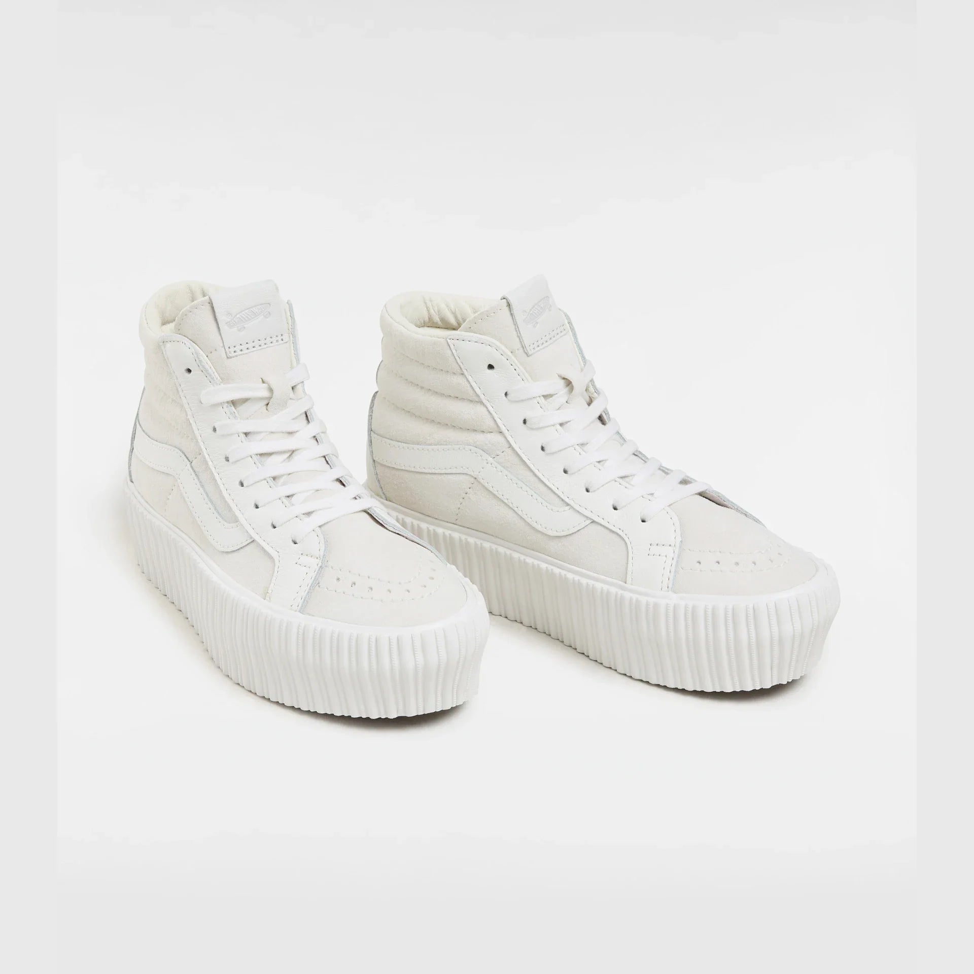 VANS Sk8-Hi Reissue 38 Platform LX SUEDE/LEATHER Ivory Cipő kép 2