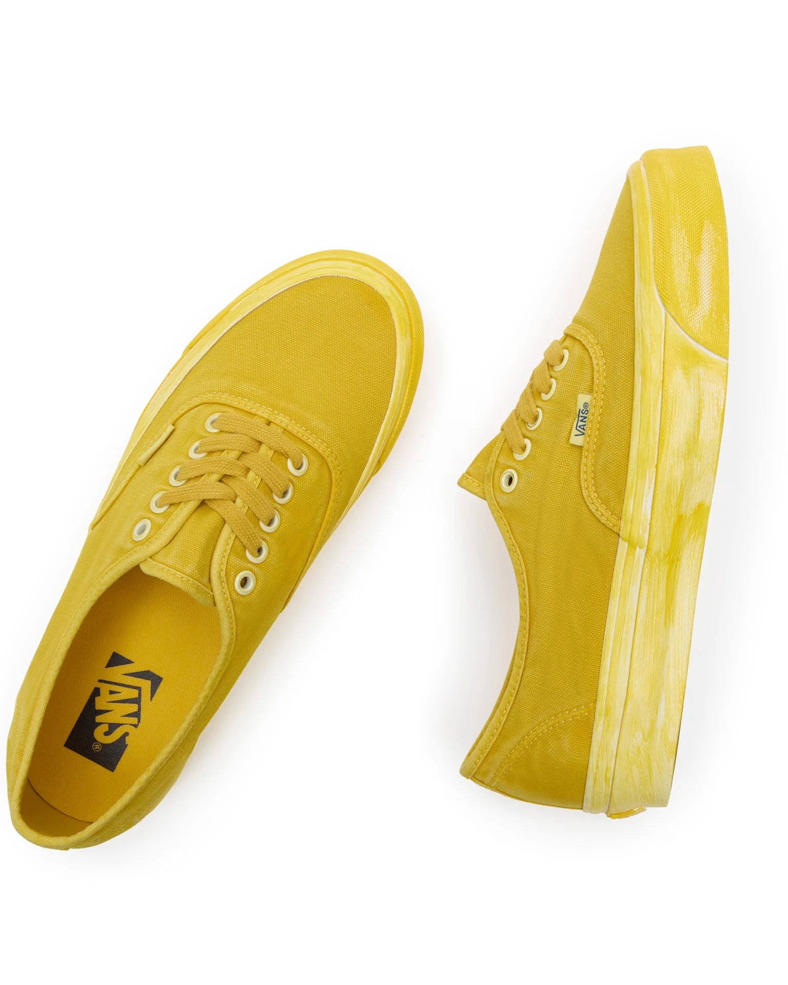 VANS LX Authentic Reissue 44 LX DIP DYE Lemon Chrome Cipő 2