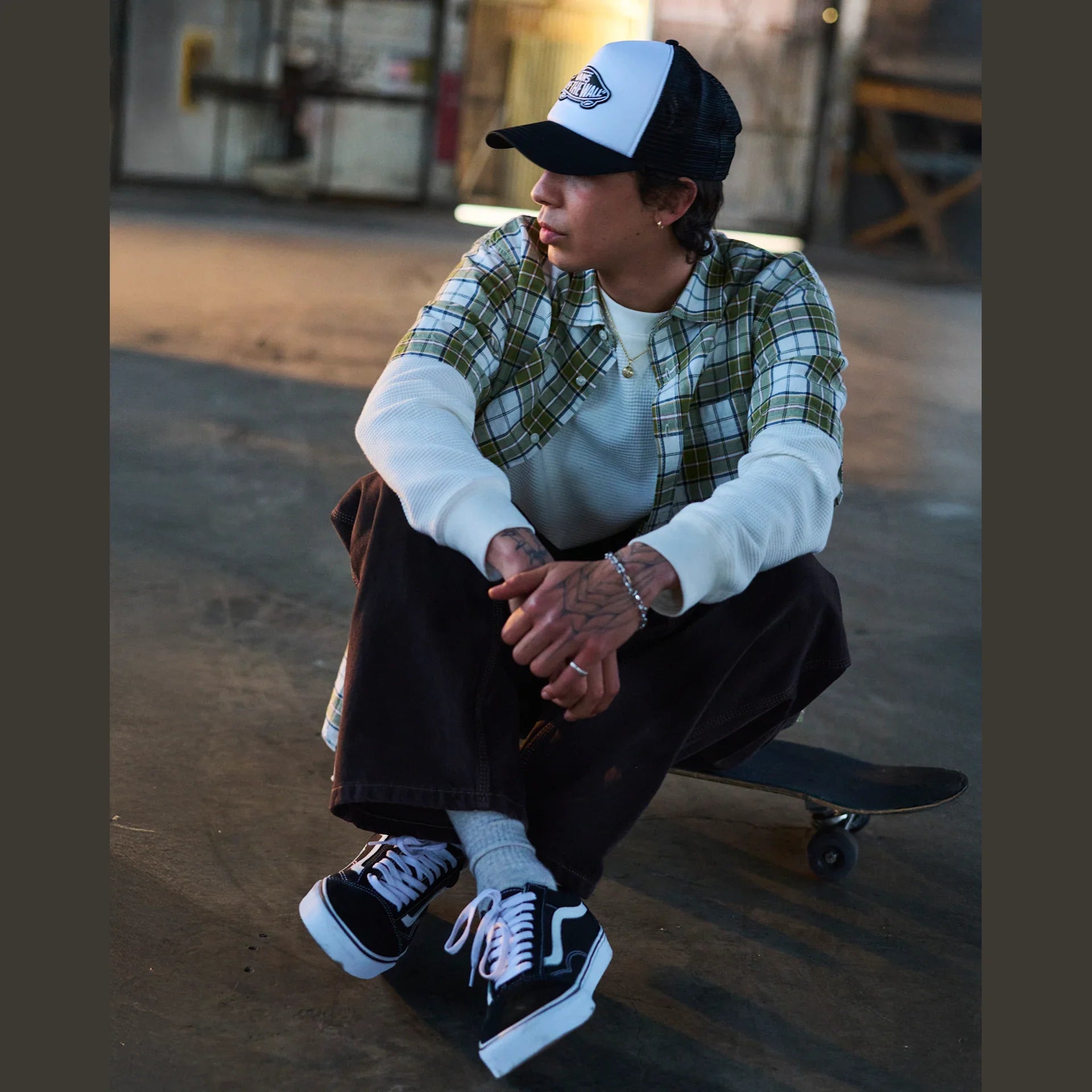 VANS UA Old Skool Black/White Cipő kép 6