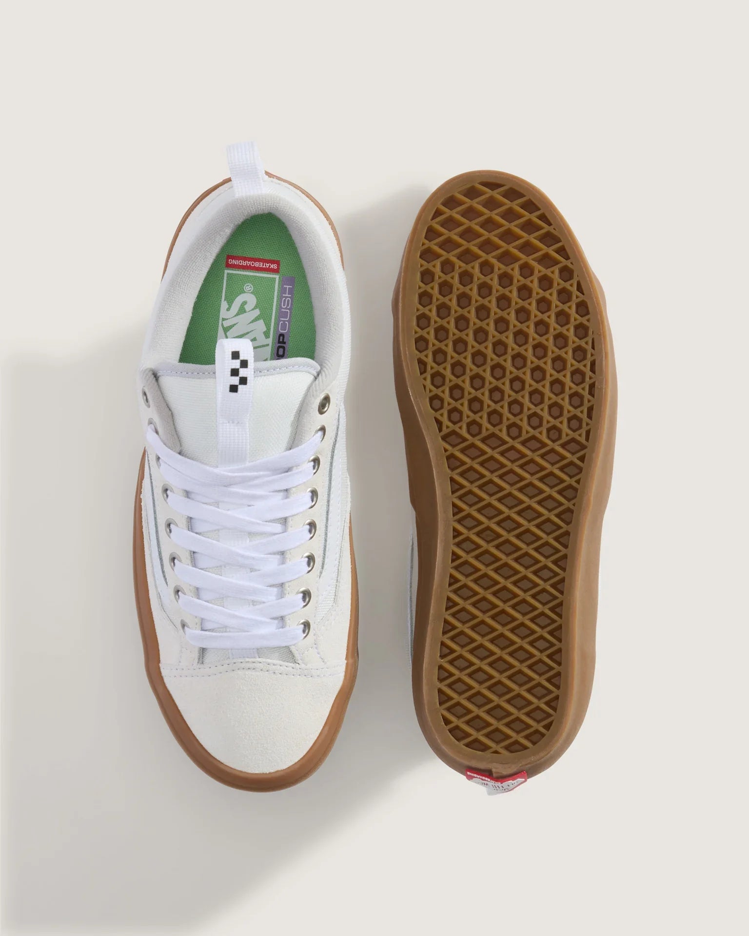 VANS Skate Old Skool 36 + WHITE/GUM Cipő kép 2