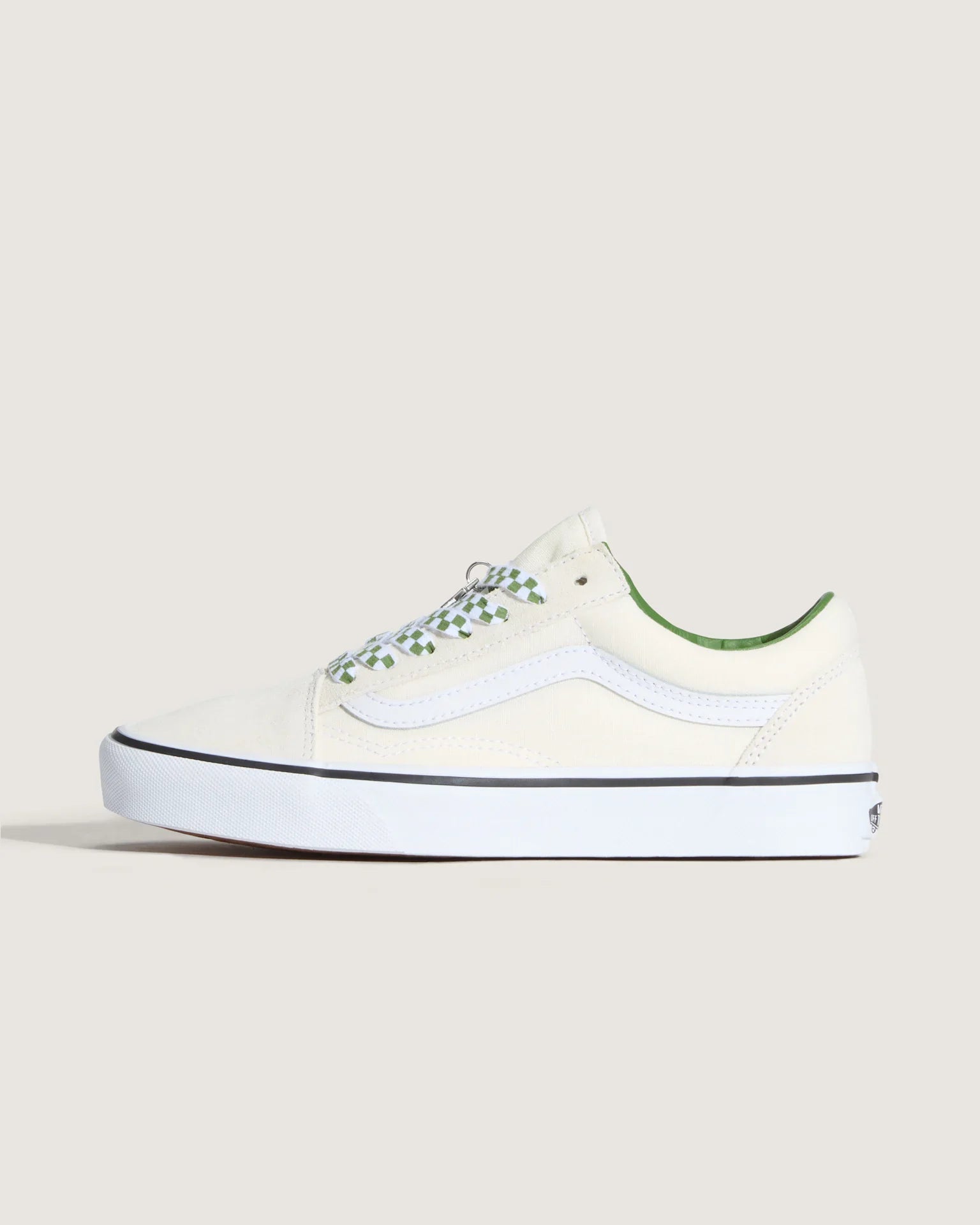 VANS Old Skool MARSHMALLOW/GREEN Cipő kép 4