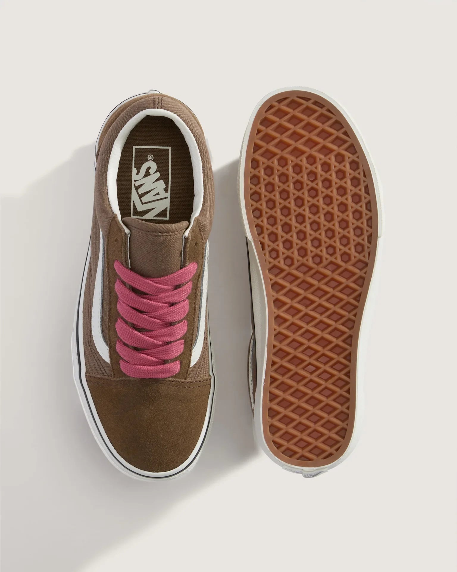 VANS Old Skool POP BROWN/PINK Cipő kép 3