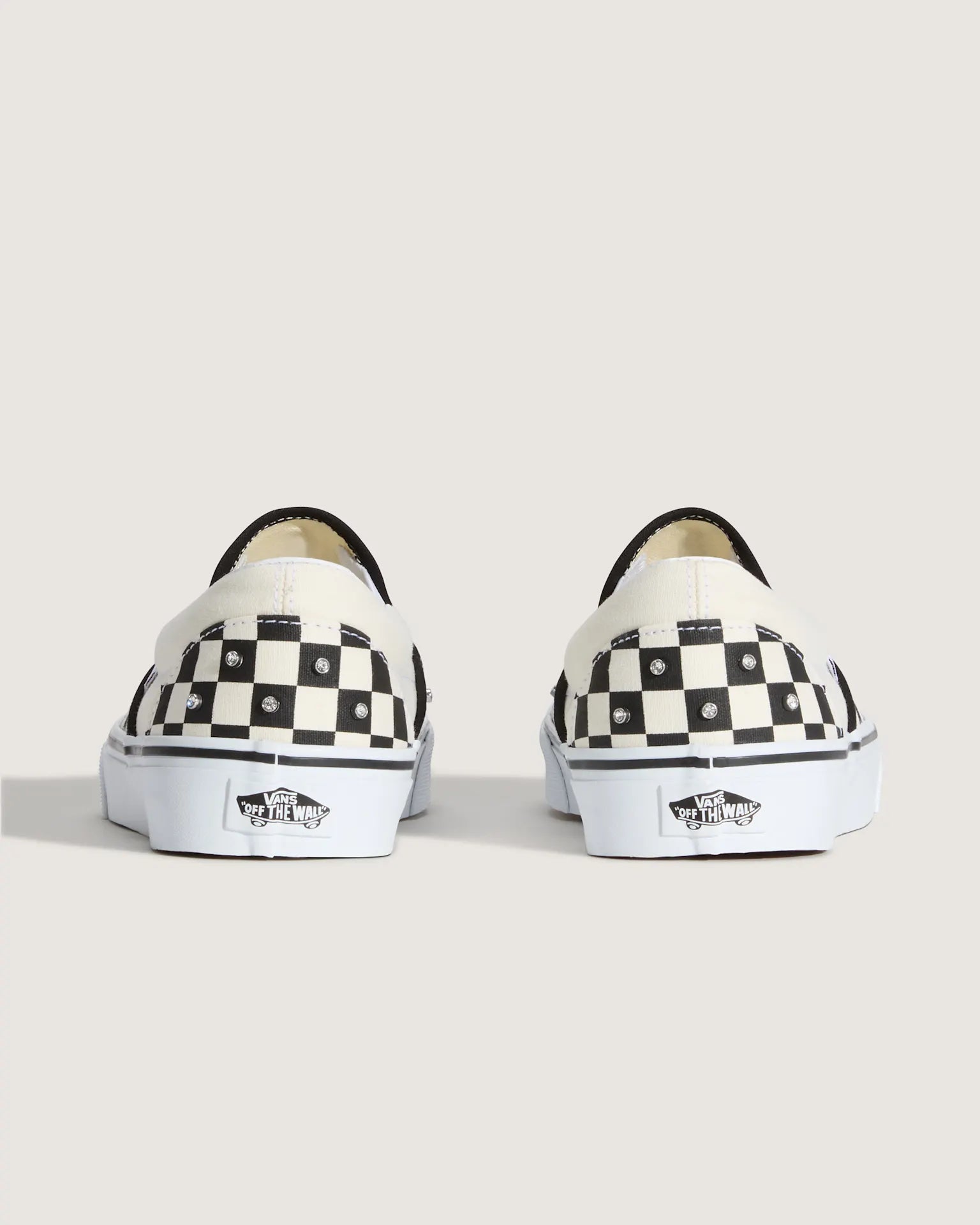 VANS Classic Slip-On CHECKERBOARD RHINESTONE BLACK Cipő kép 3