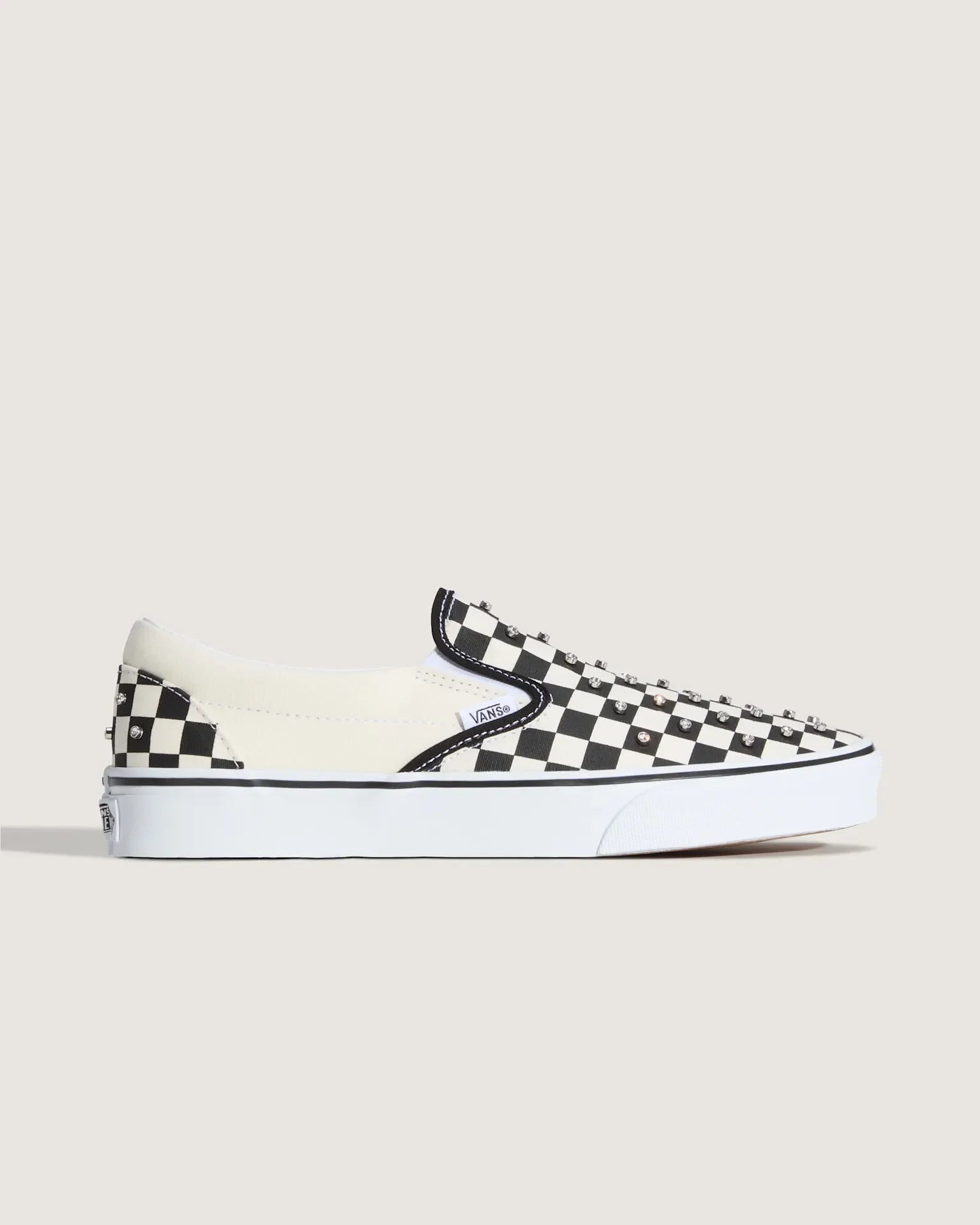 VANS Classic Slip-On CHECKERBOARD RHINESTONE BLACK Cipő kép 1