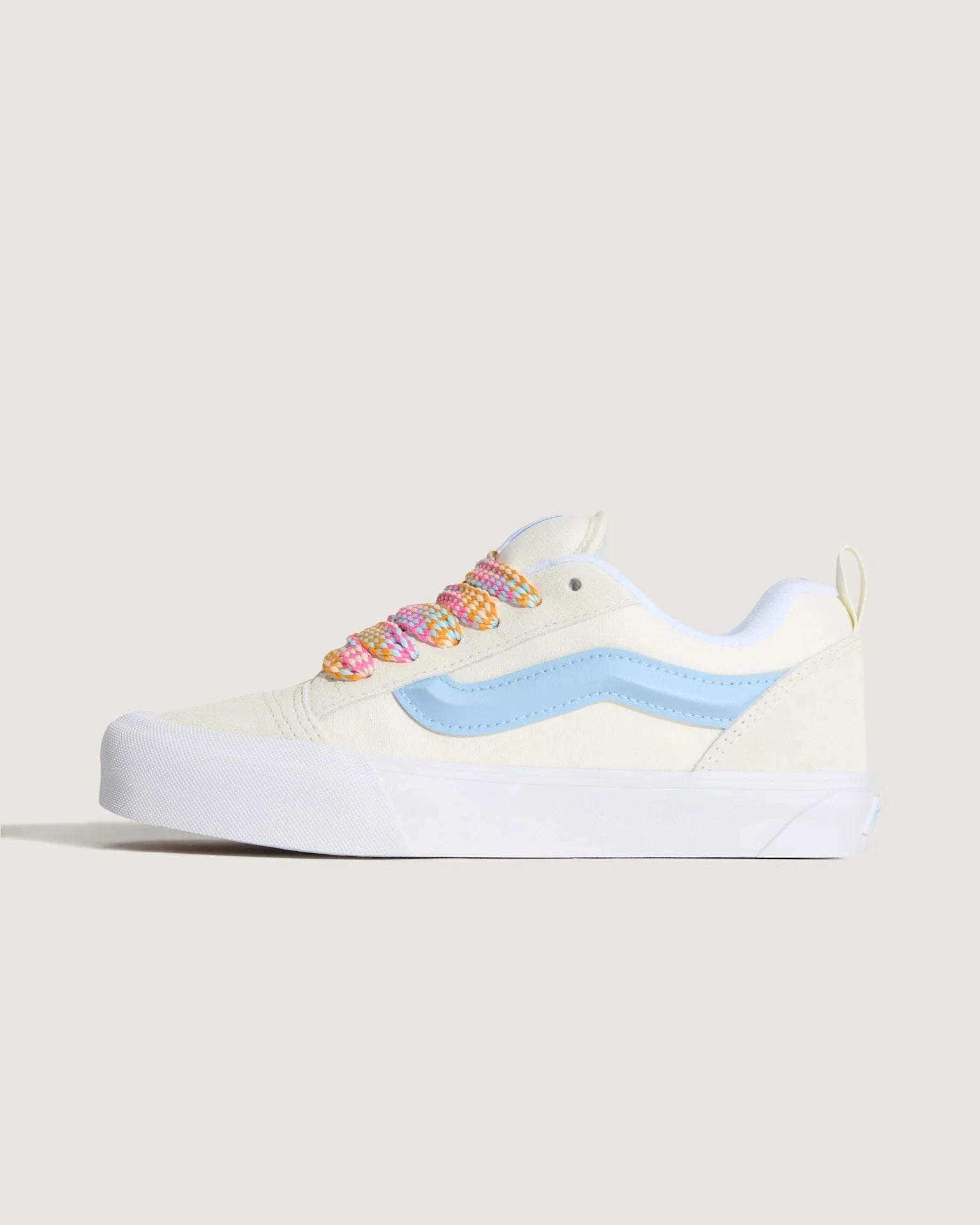 VANS Knu Skool OVERSIZED LACE White/Blue Cipő kép 1