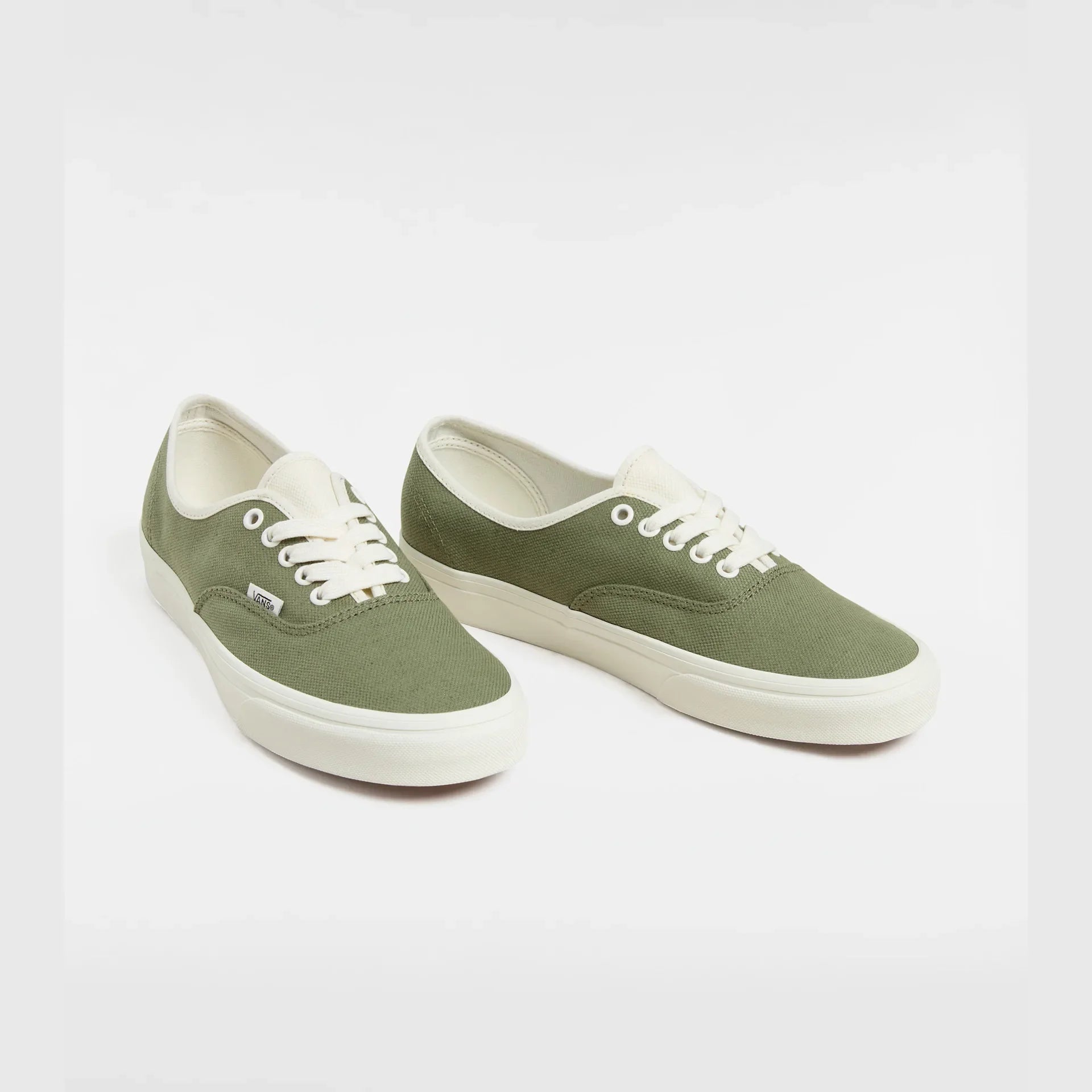 VANS Authentic LINEN LODEN GREEN Cipő kép 2