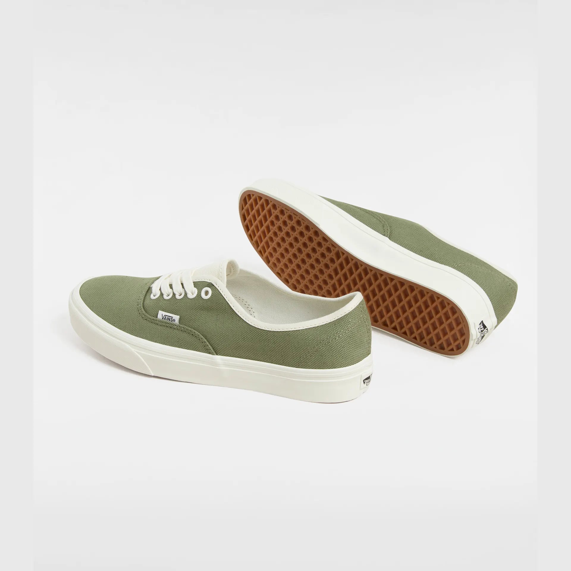 VANS Authentic LINEN LODEN GREEN Cipő kép 3
