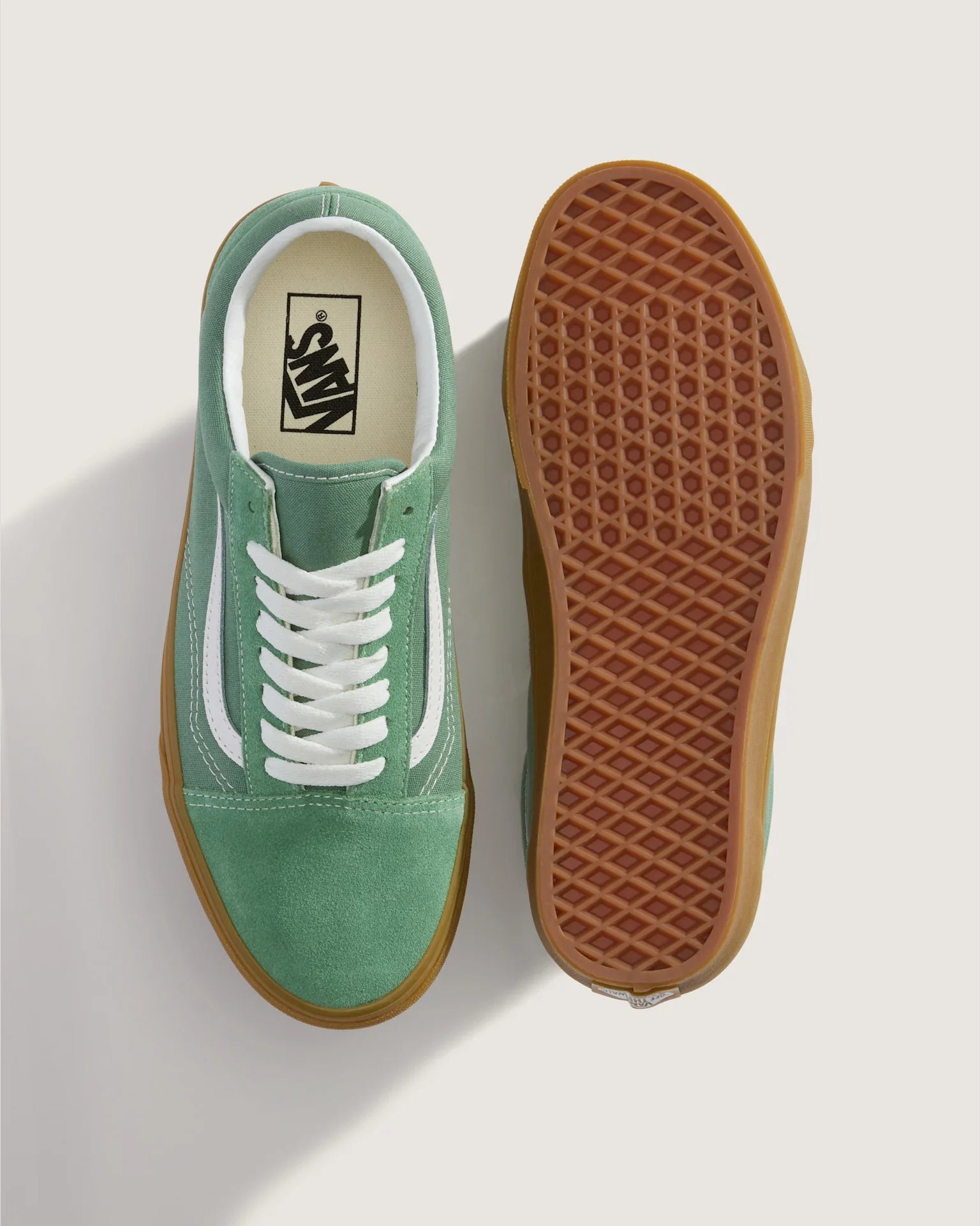VANS Old Skool GREEN/GUM Cipő kép 3