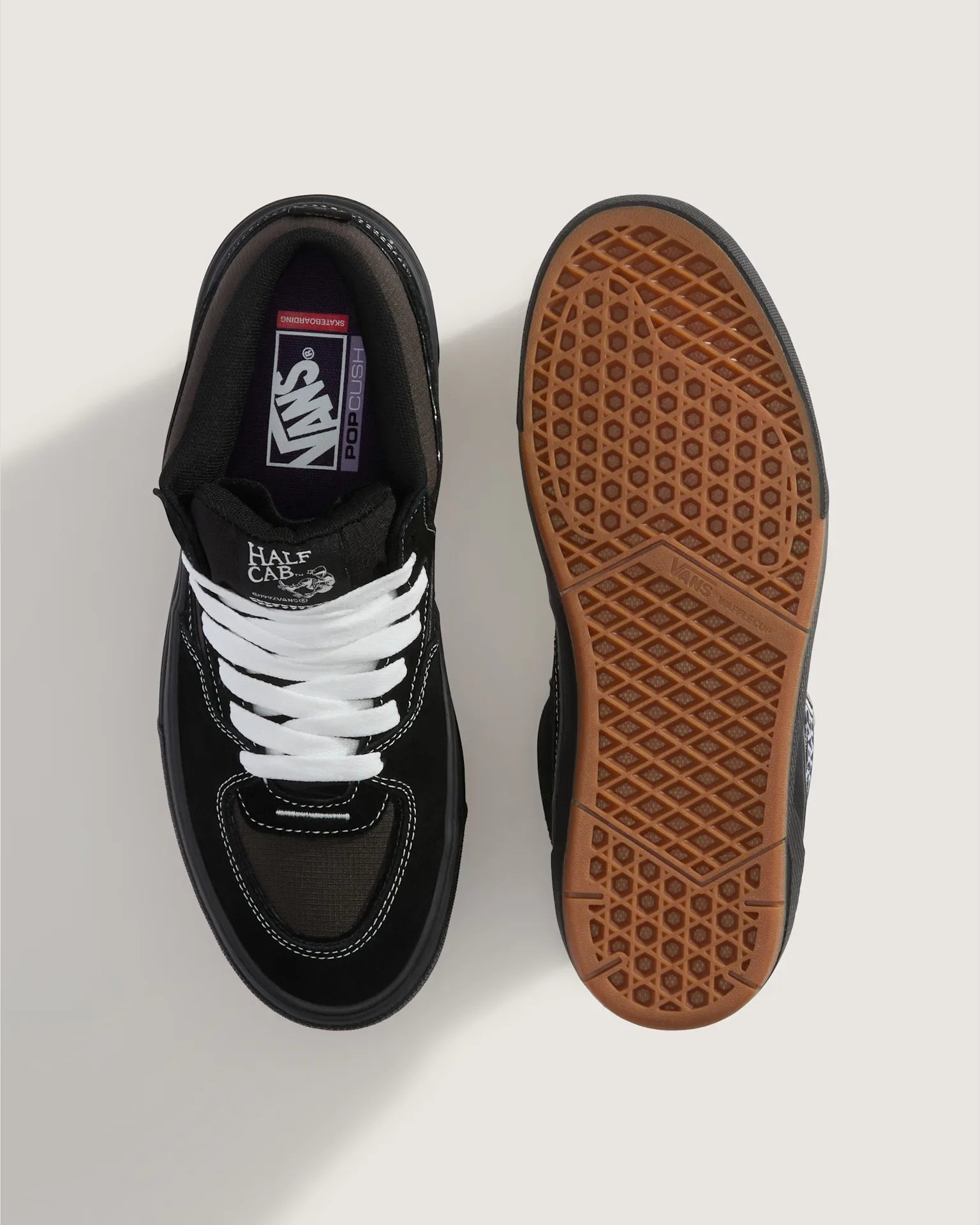 VANS Skate Half Cab Wafflecup black/ASPHALT kép 2