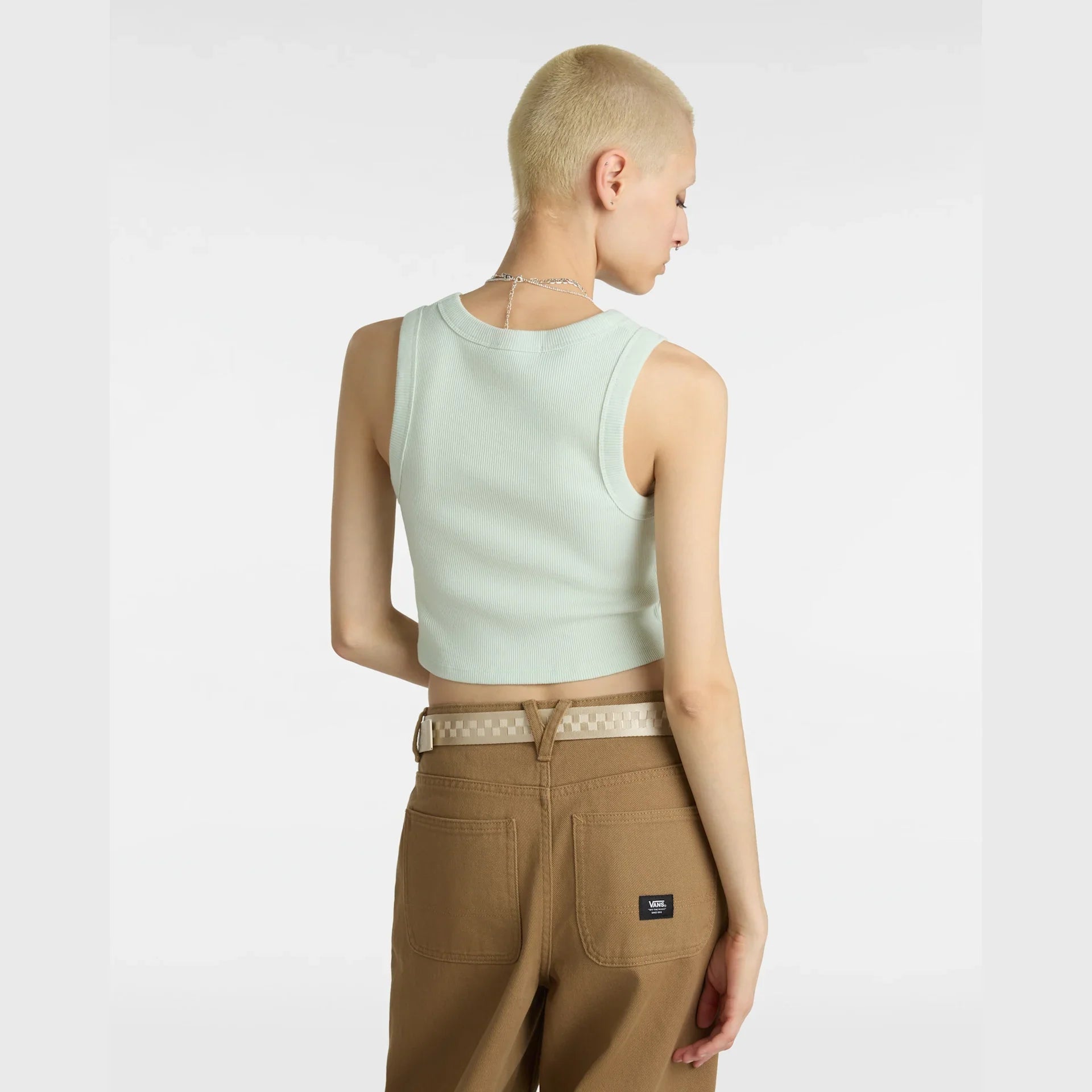 VANS Drew Rib Tank PALE AQUA Trikó kép 4