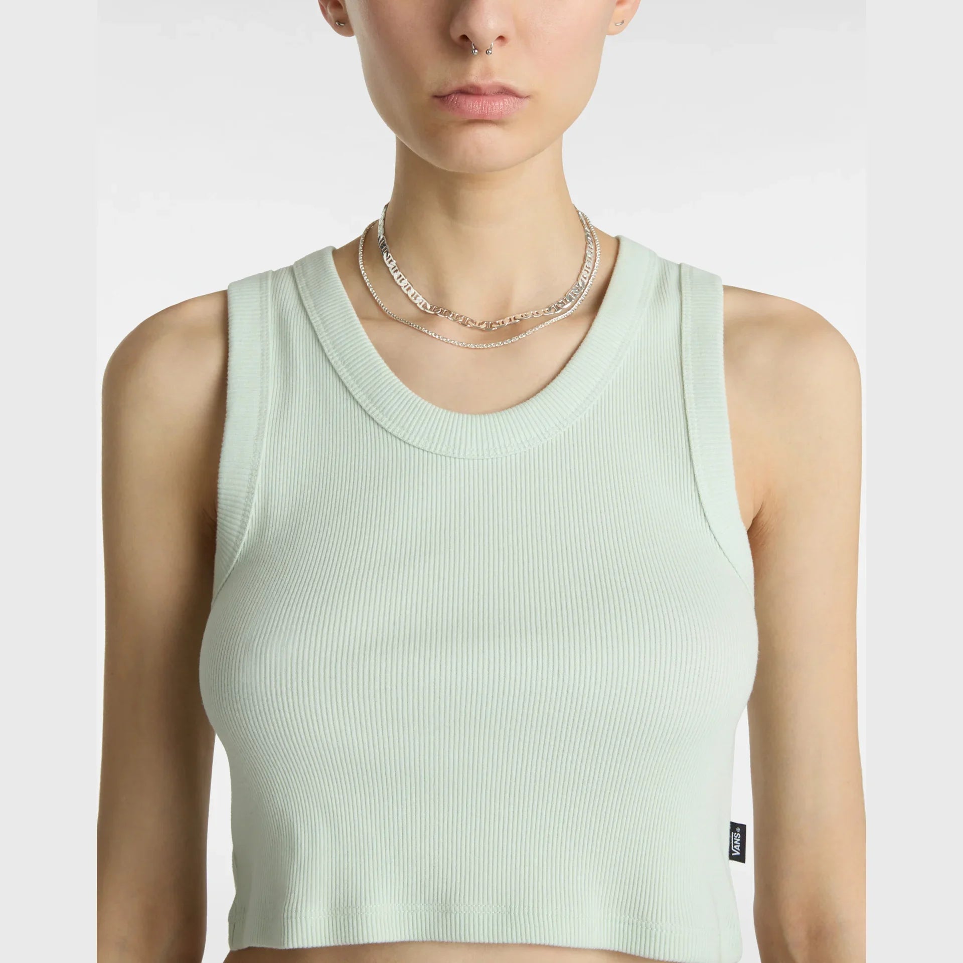 VANS Drew Rib Tank PALE AQUA Trikó kép 6