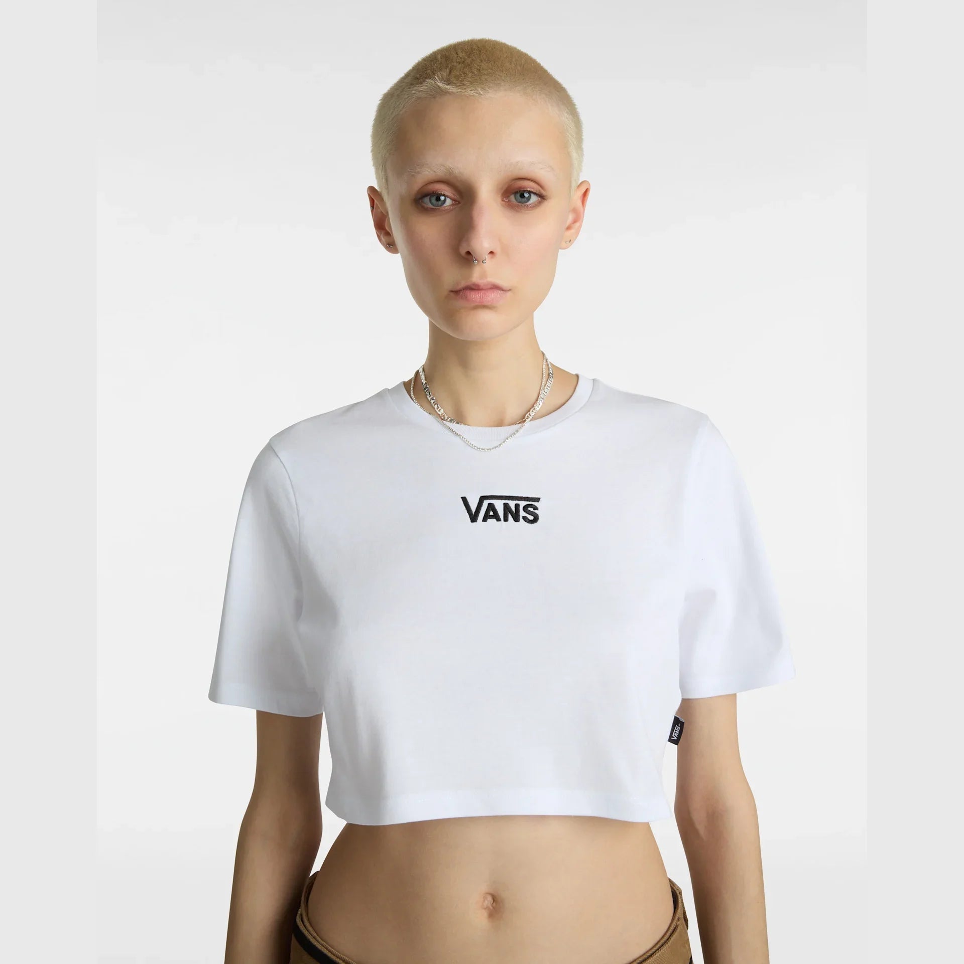 VANS Flying V Crew Crop II White Póló kép 6