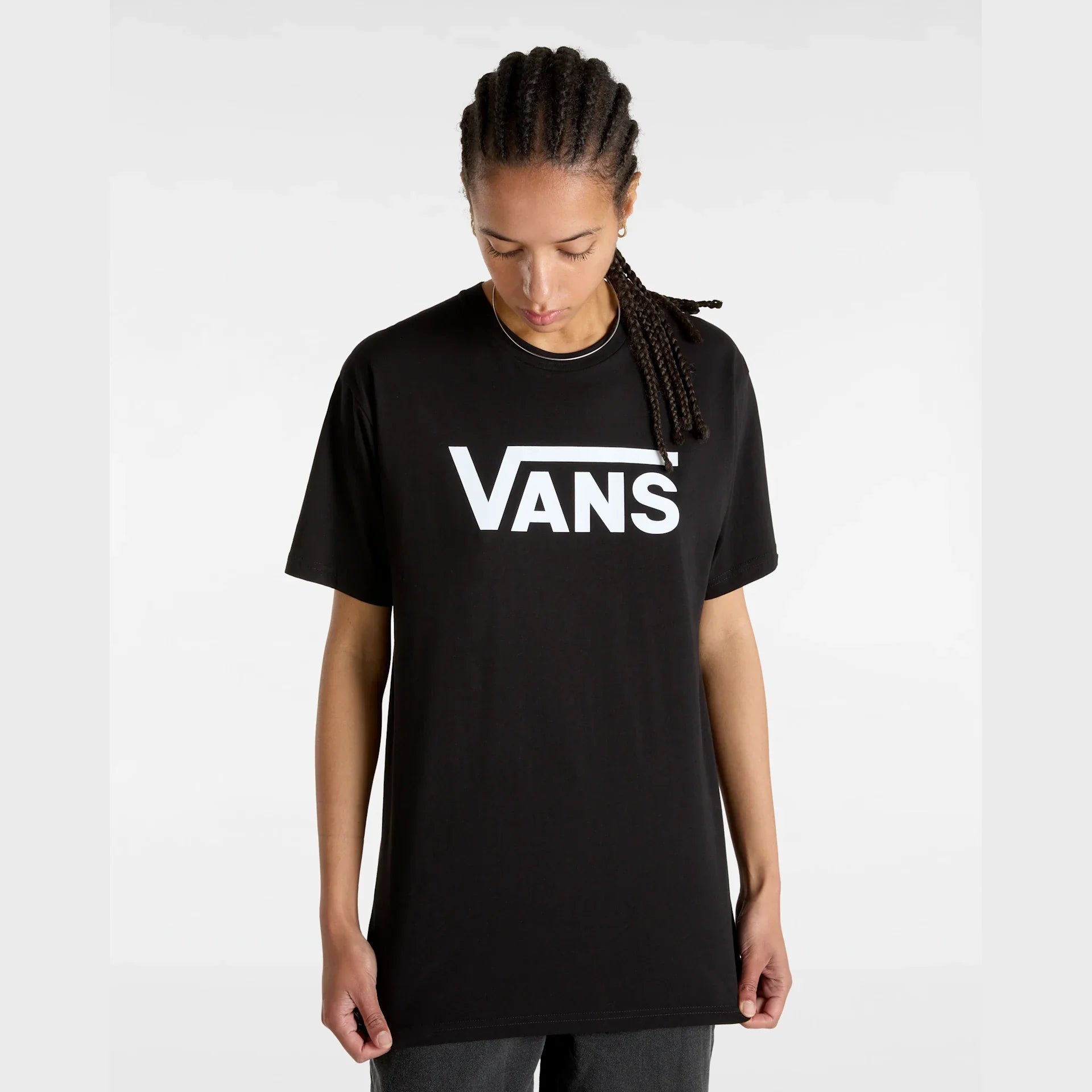 VANS VANS CLASSIC Black/White Póló kép 7