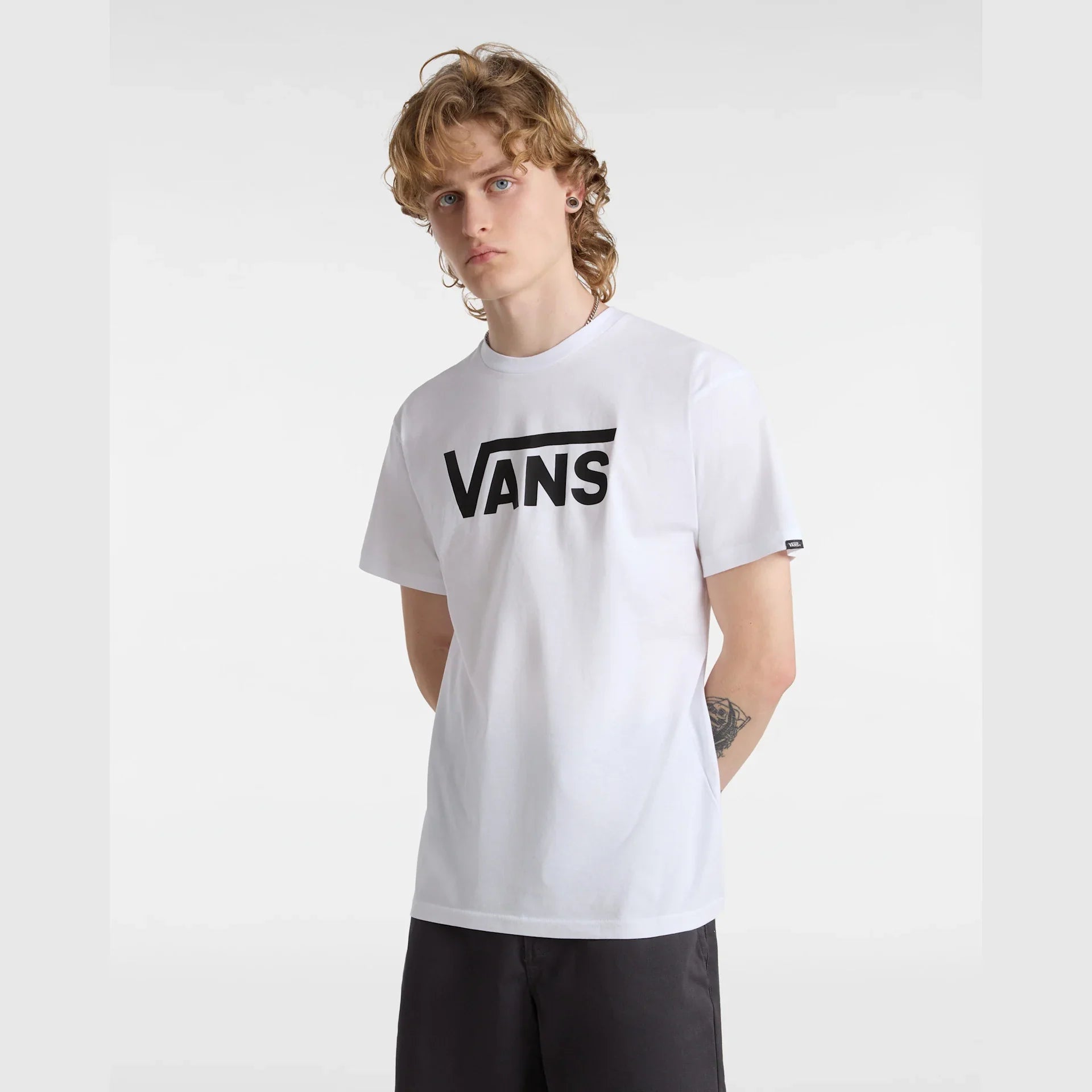 VANS VANS CLASSIC White/Black Póló kép 5
