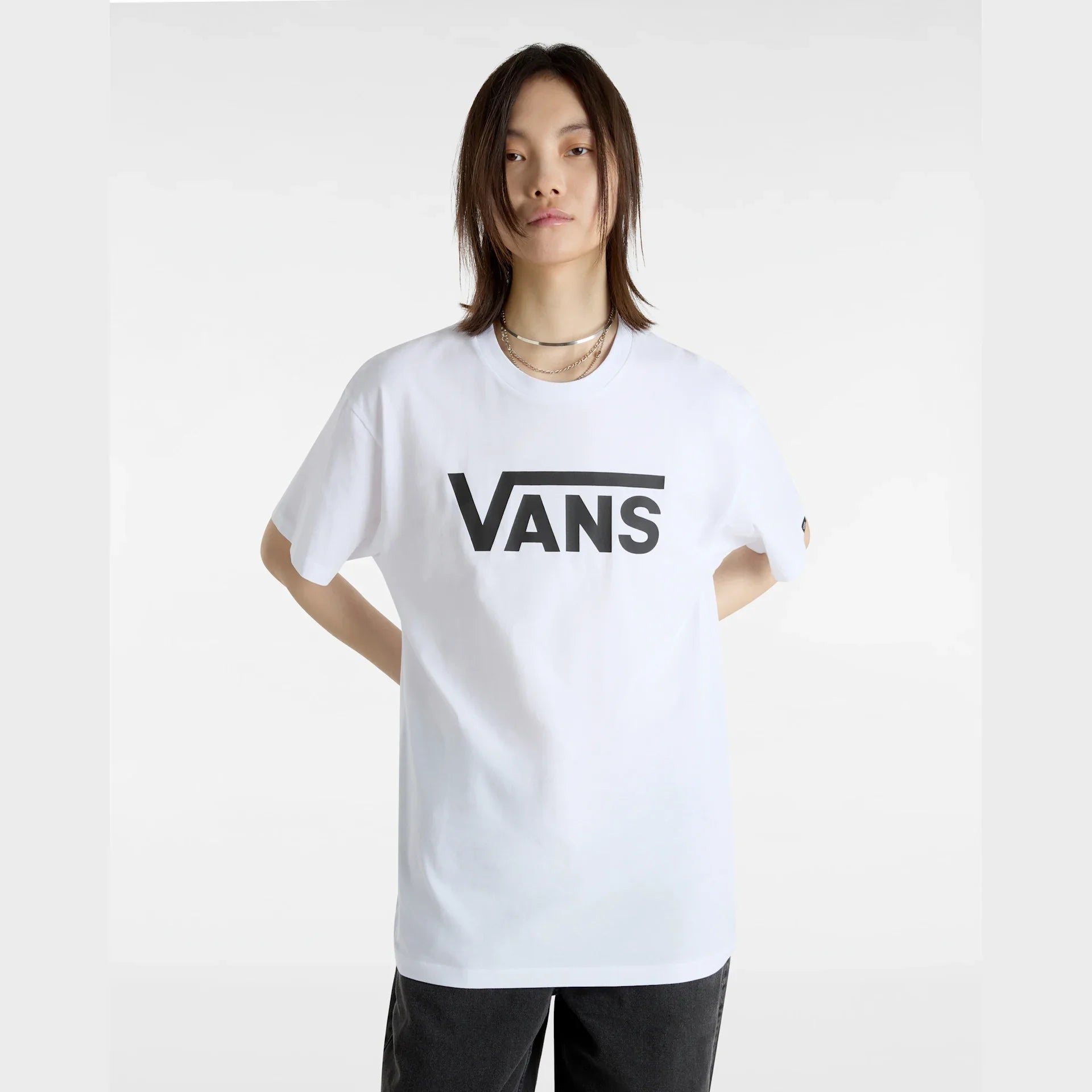 VANS VANS CLASSIC White/Black Póló kép 7