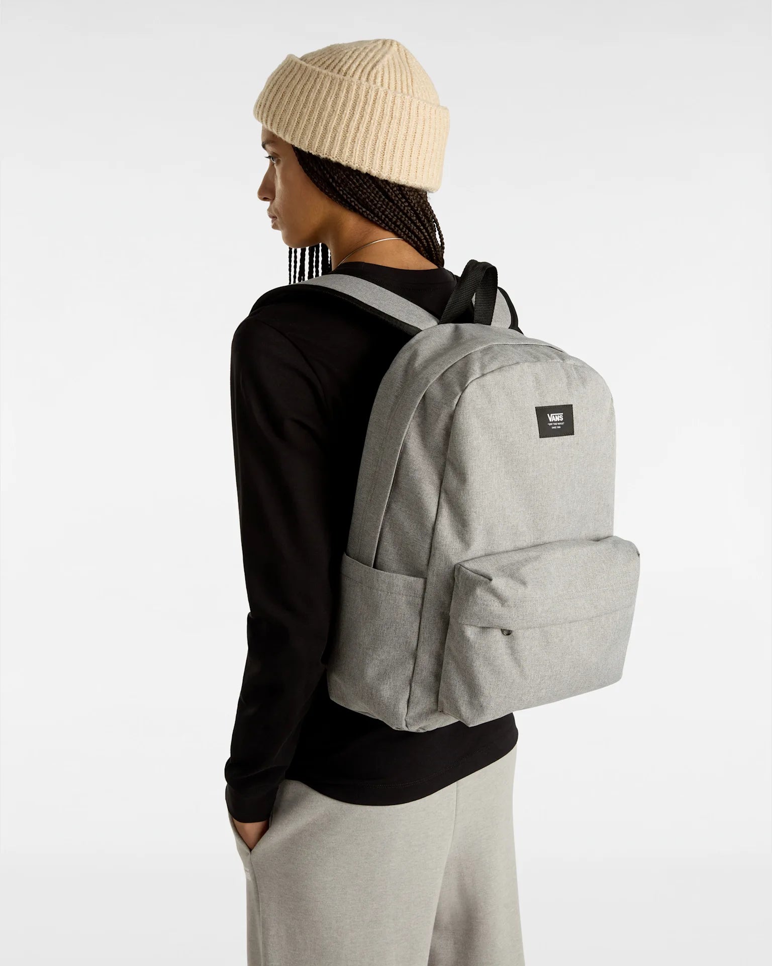 VANS Old Skool Backpack HEATHER SUITING Hátizsák VN000H4WKH71 - 6