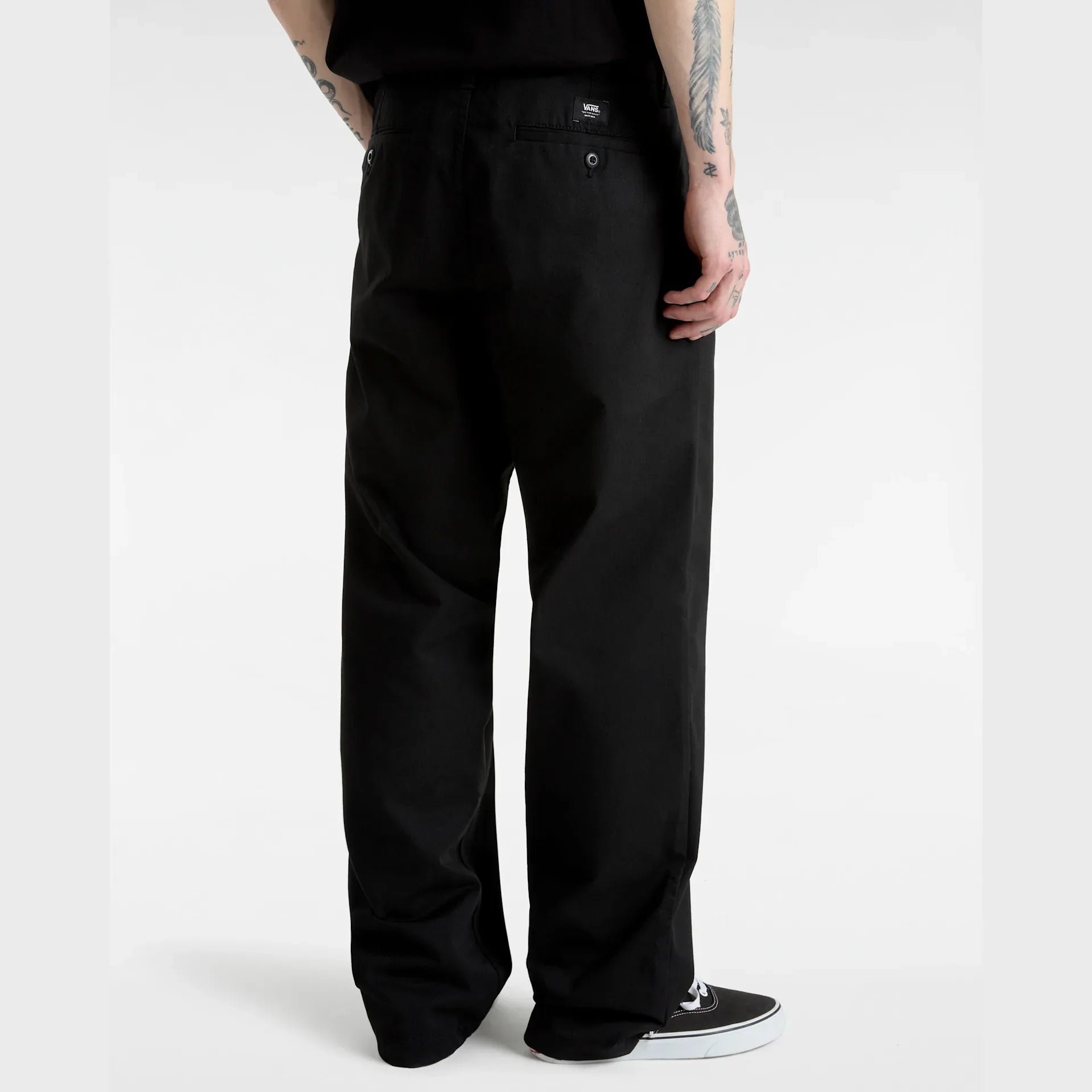VANS Authentic Chino Loose Pant Black Nadrág kép 3