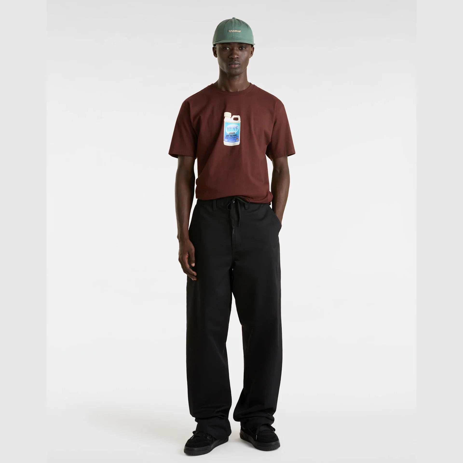 VANS Authentic Chino Baggy Pant Black kép 6