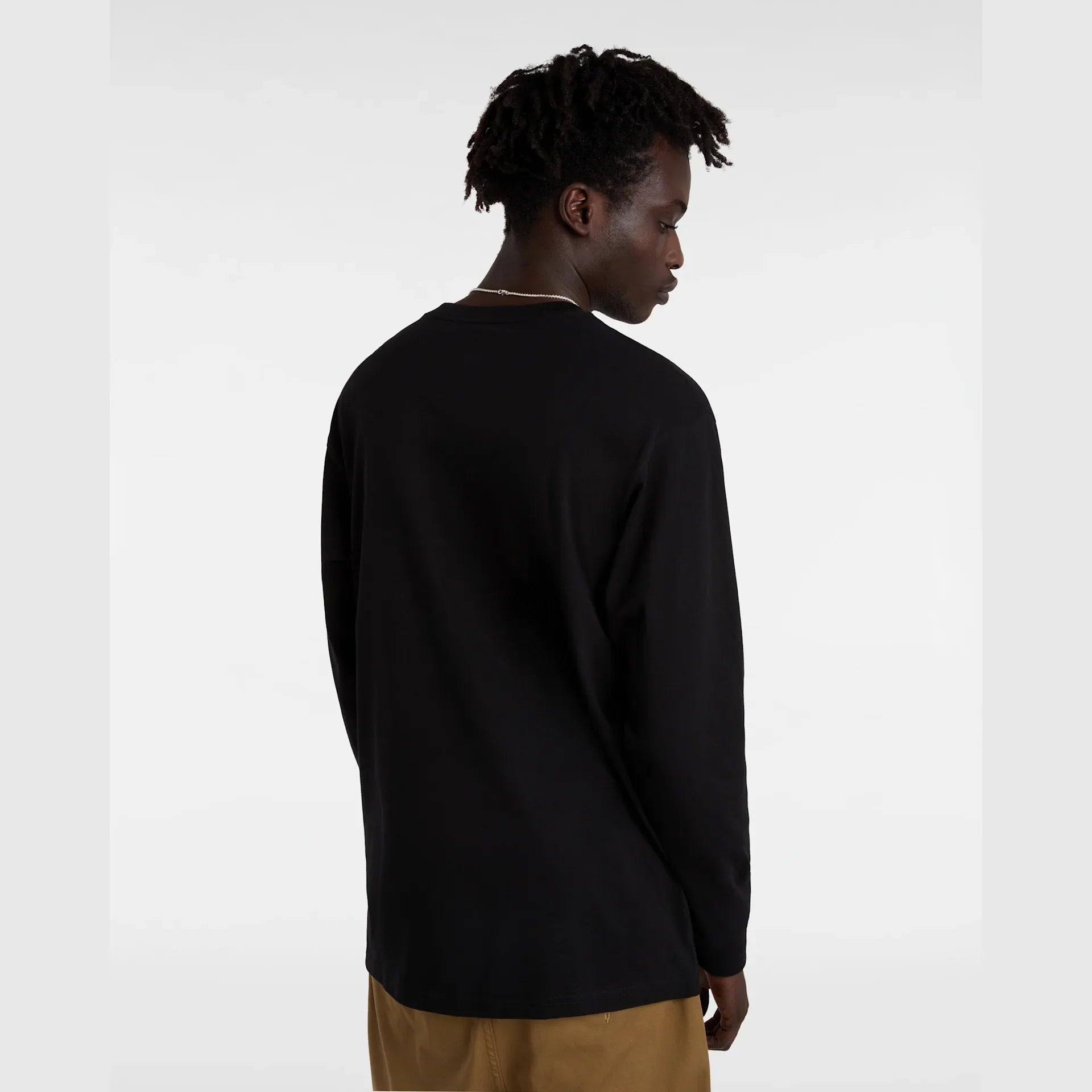 VANS VANS CLASSIC LS Black/White kép 4