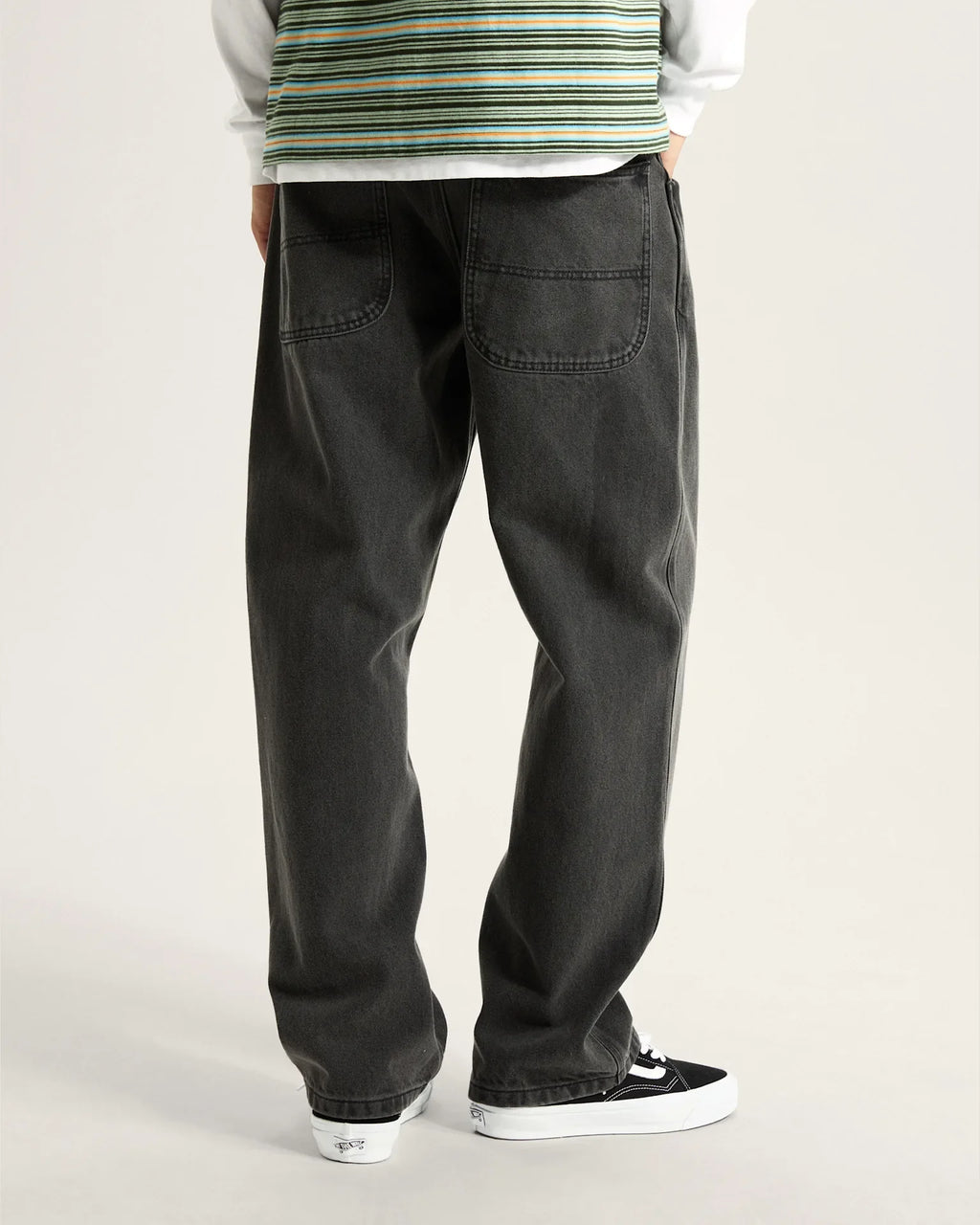 VANS Skate Check-5 Loose Denim Black Denim Nadrág kép 4