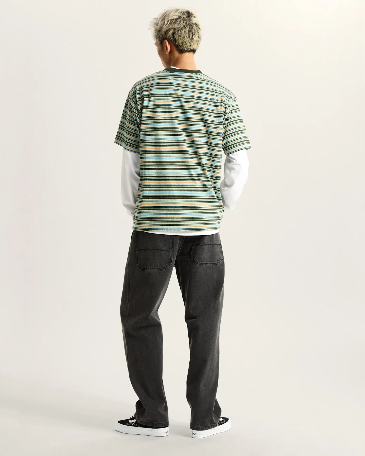 VANS Skate Check-5 Loose Denim Black Denim Nadrág kép 6