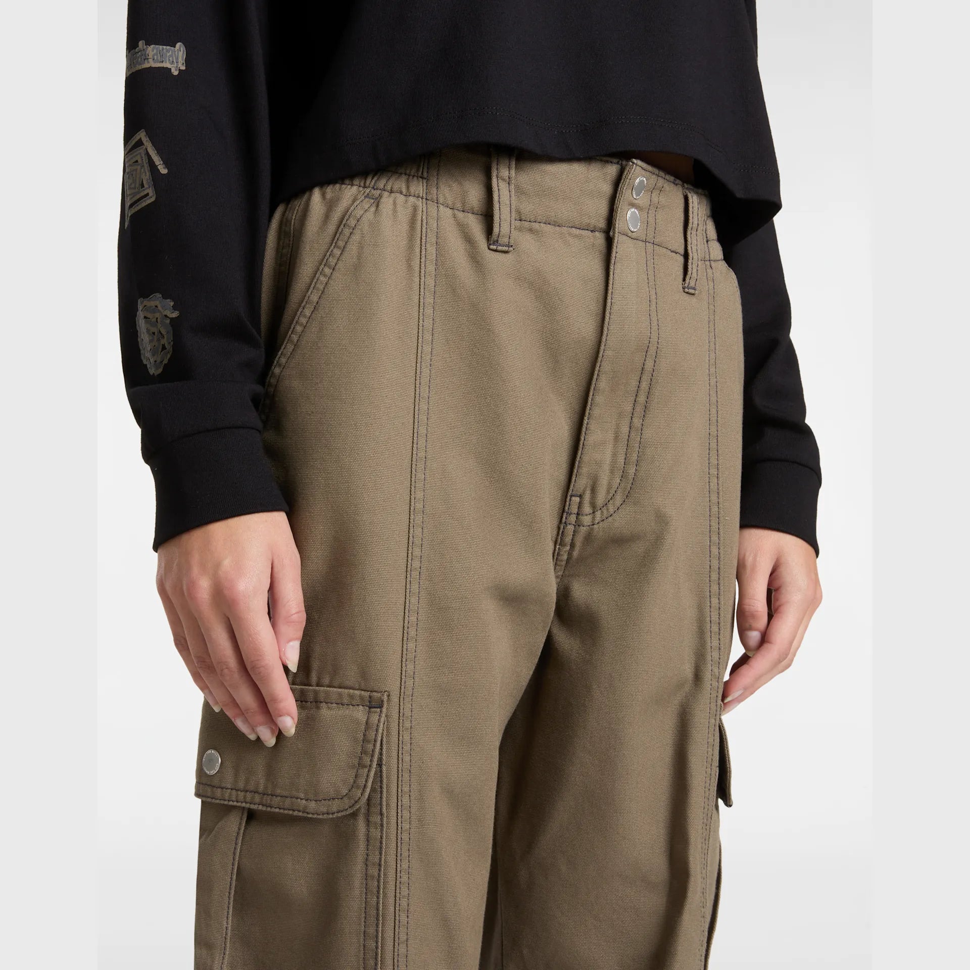 VANS 6oz Canvas Sidewalk Pant Bungee Cord kép 7