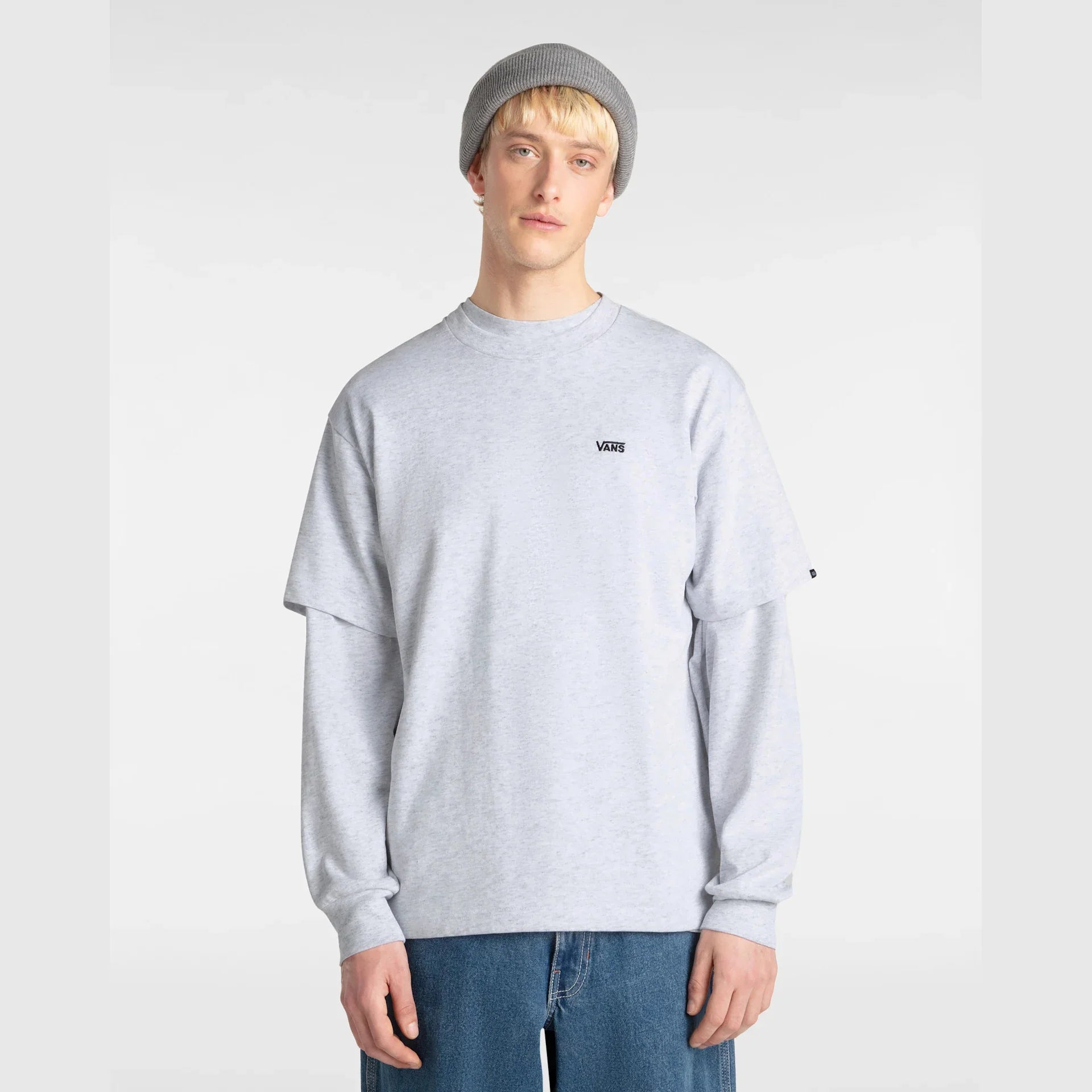 VANS LEFT CHEST II LOOSE SS Light Grey Heather Póló kép 3