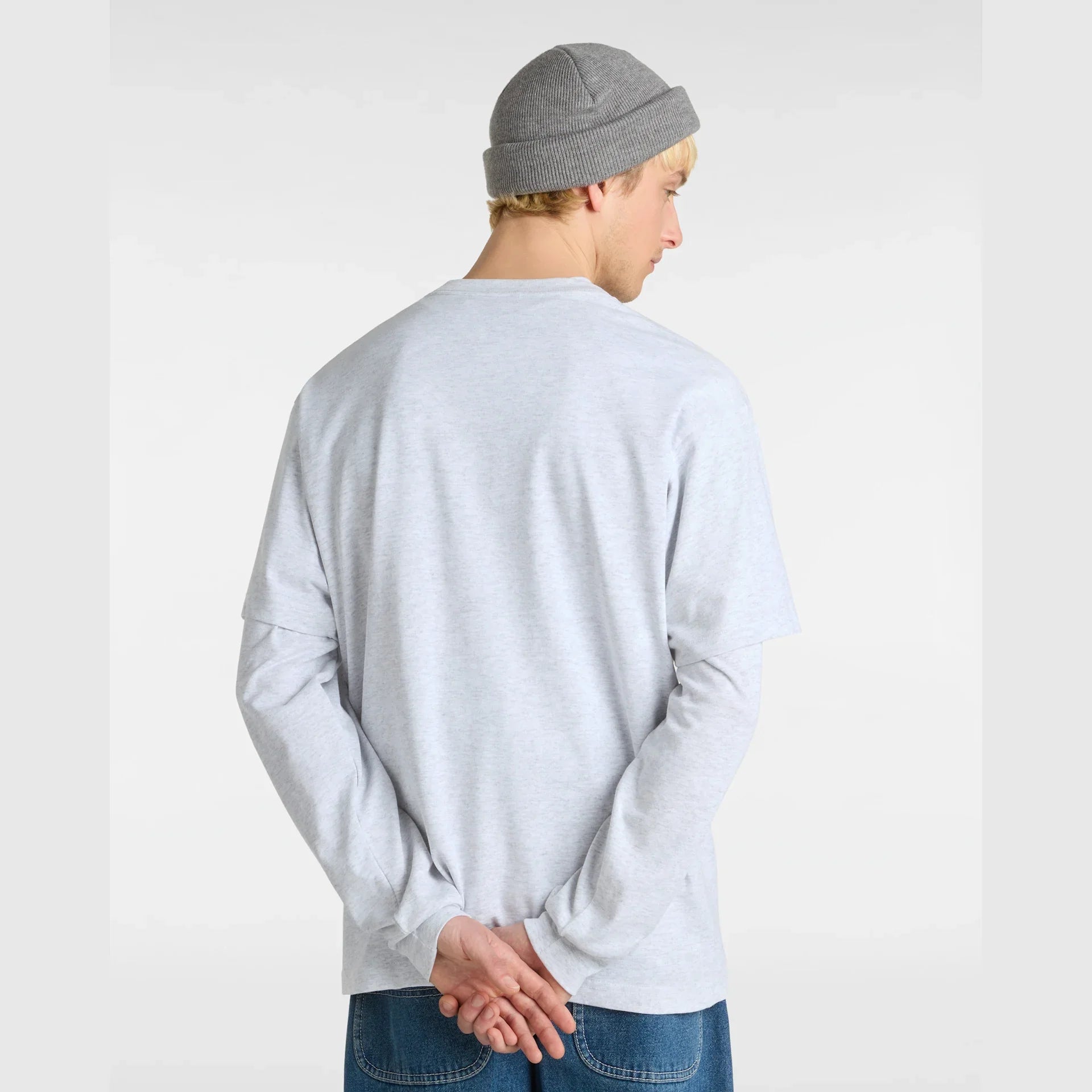 VANS LEFT CHEST II LOOSE SS Light Grey Heather Póló kép 4