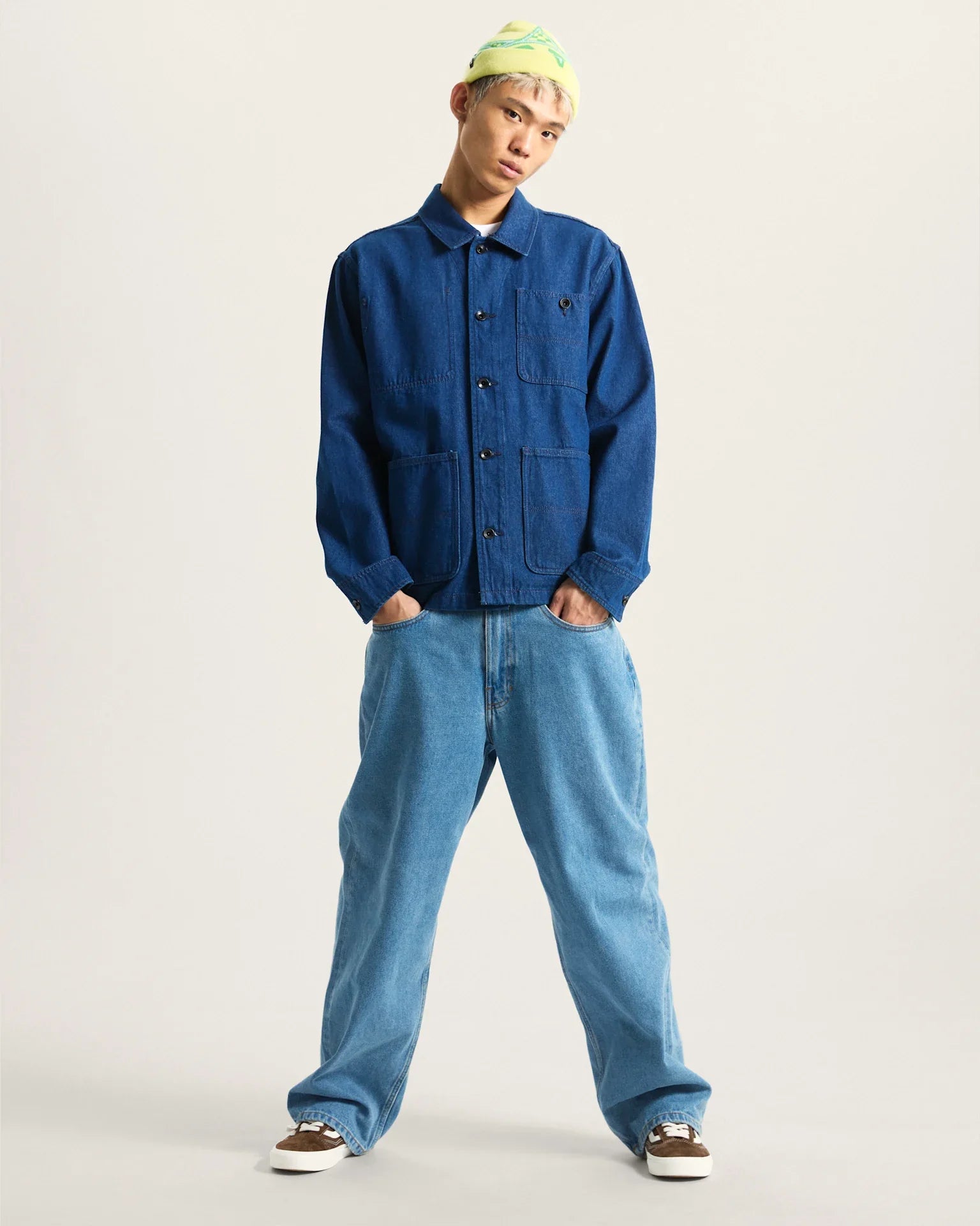 VANS Drill Chore Denim Jacket Indigo Rinse kép 4