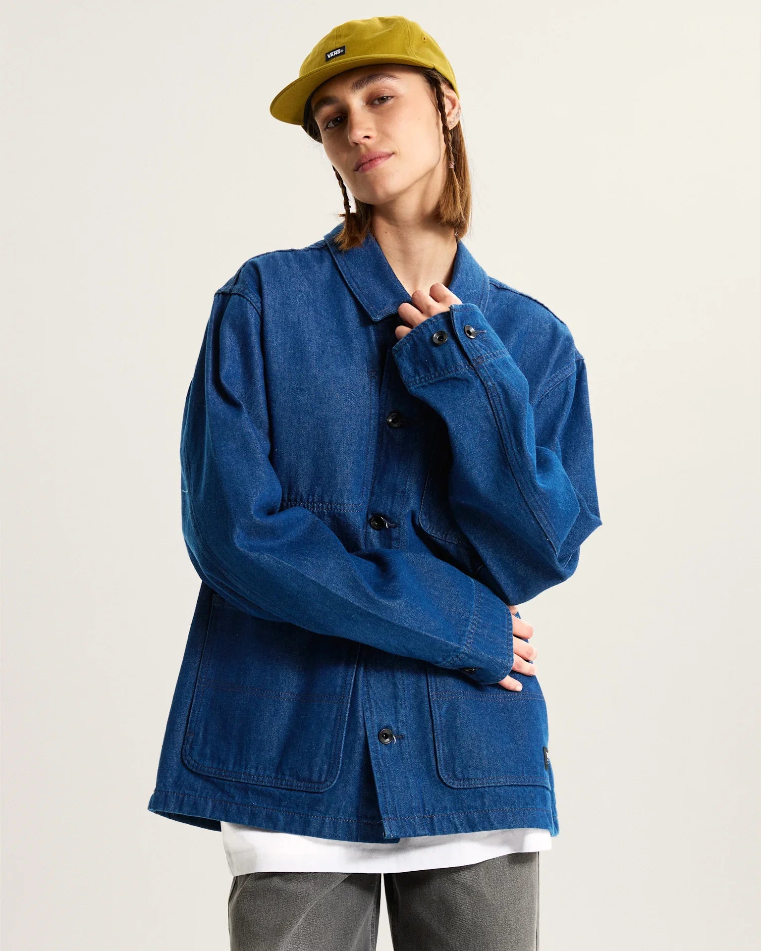 VANS Drill Chore Denim Jacket Indigo Rinse kép 5