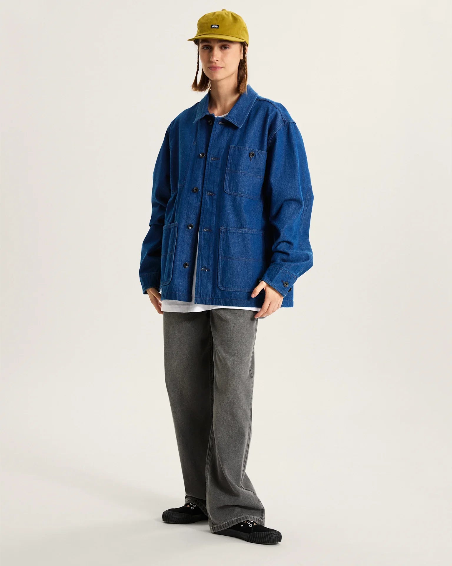 VANS Drill Chore Denim Jacket Indigo Rinse kép 8