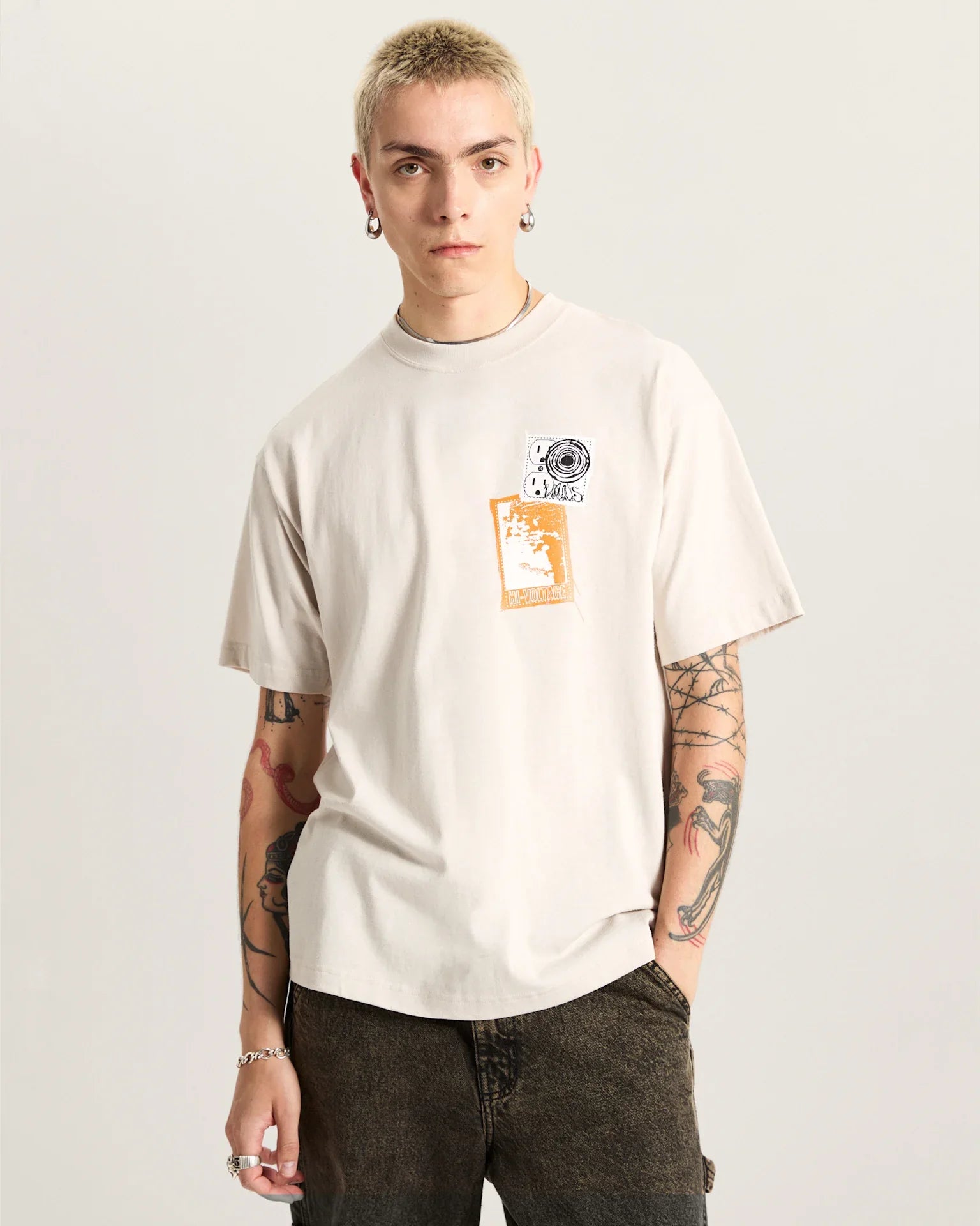 VANS Punk Patch SS Taupe Mist kép 3