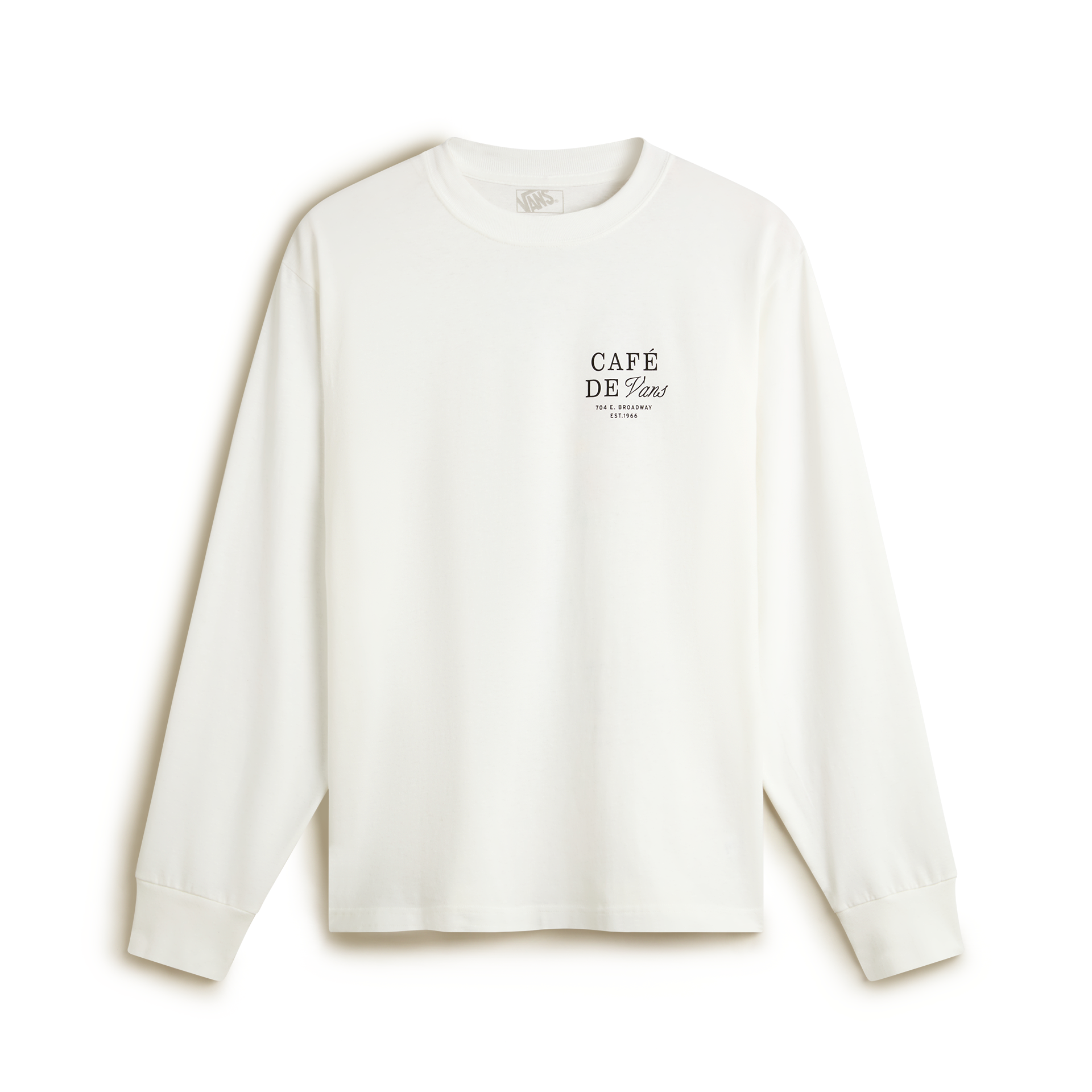 VANS Cafe Vans LS White kép 2