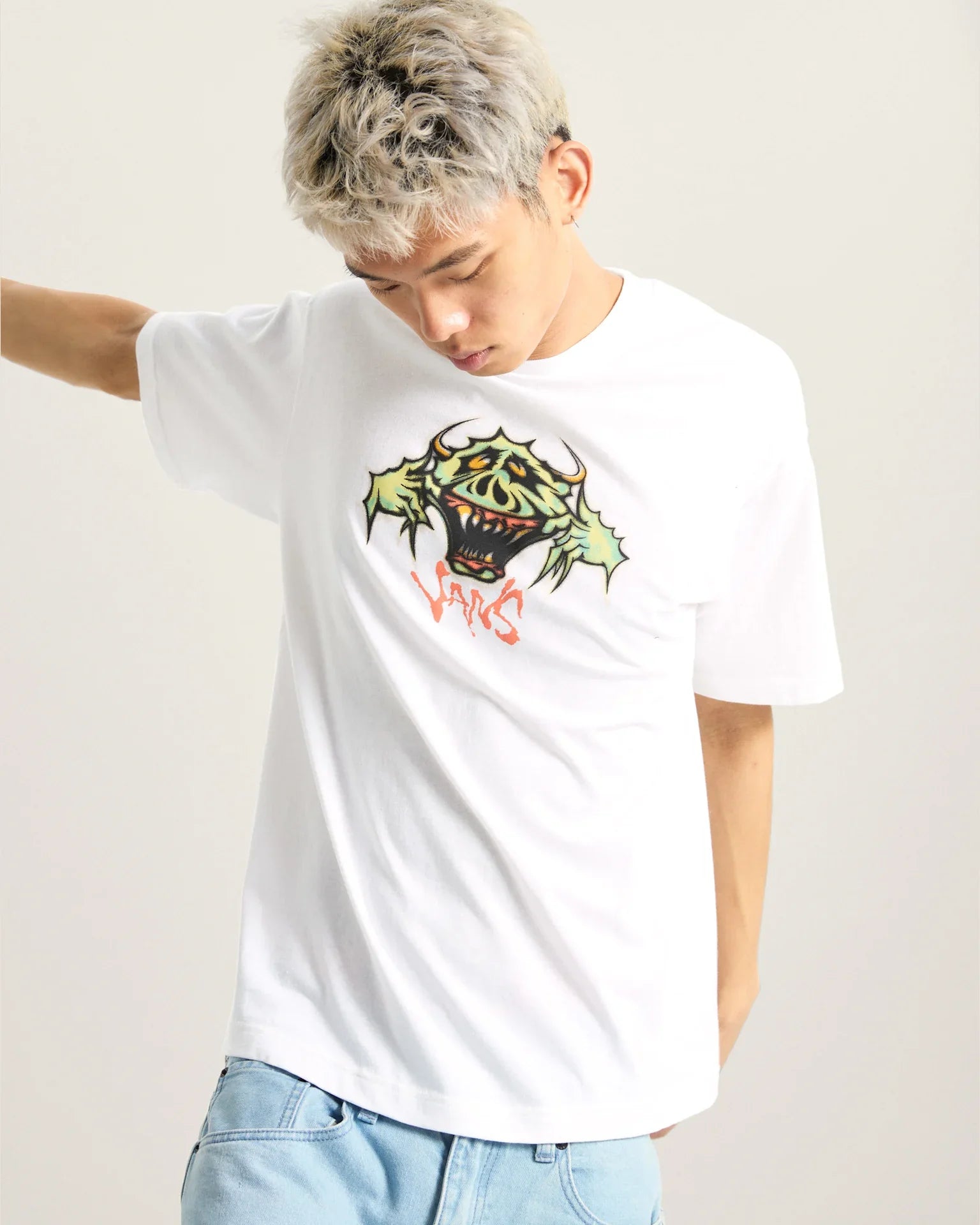 VANS Goofy Ghoul SS White kép 3