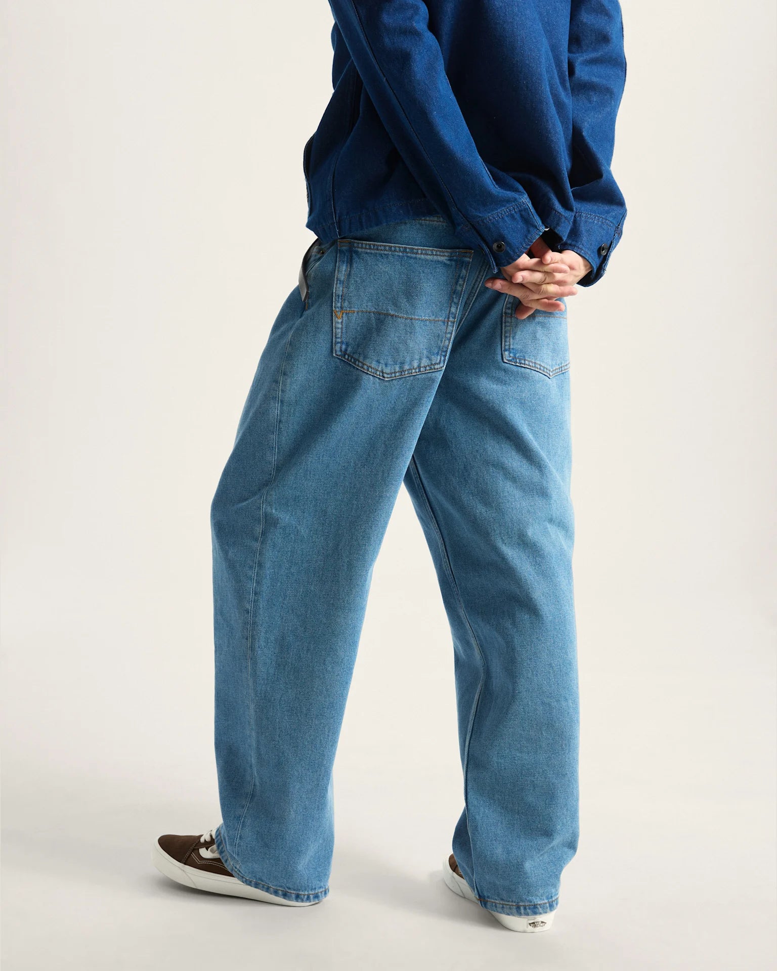 VANS Check-5 Baggy Denim Pant STONEWASH/BLUE 4