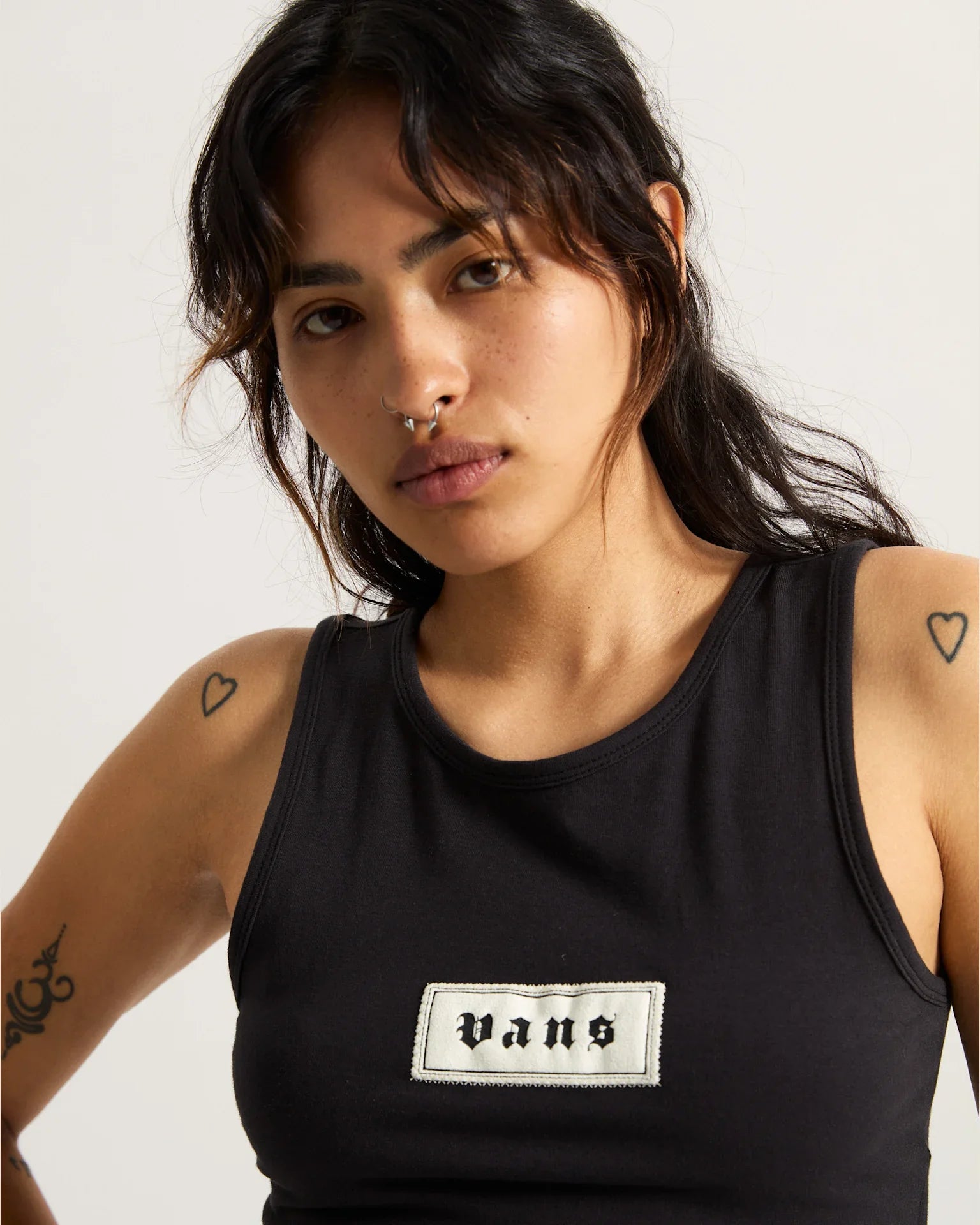 VANS Upworn Fitted Tank Black kép 6
