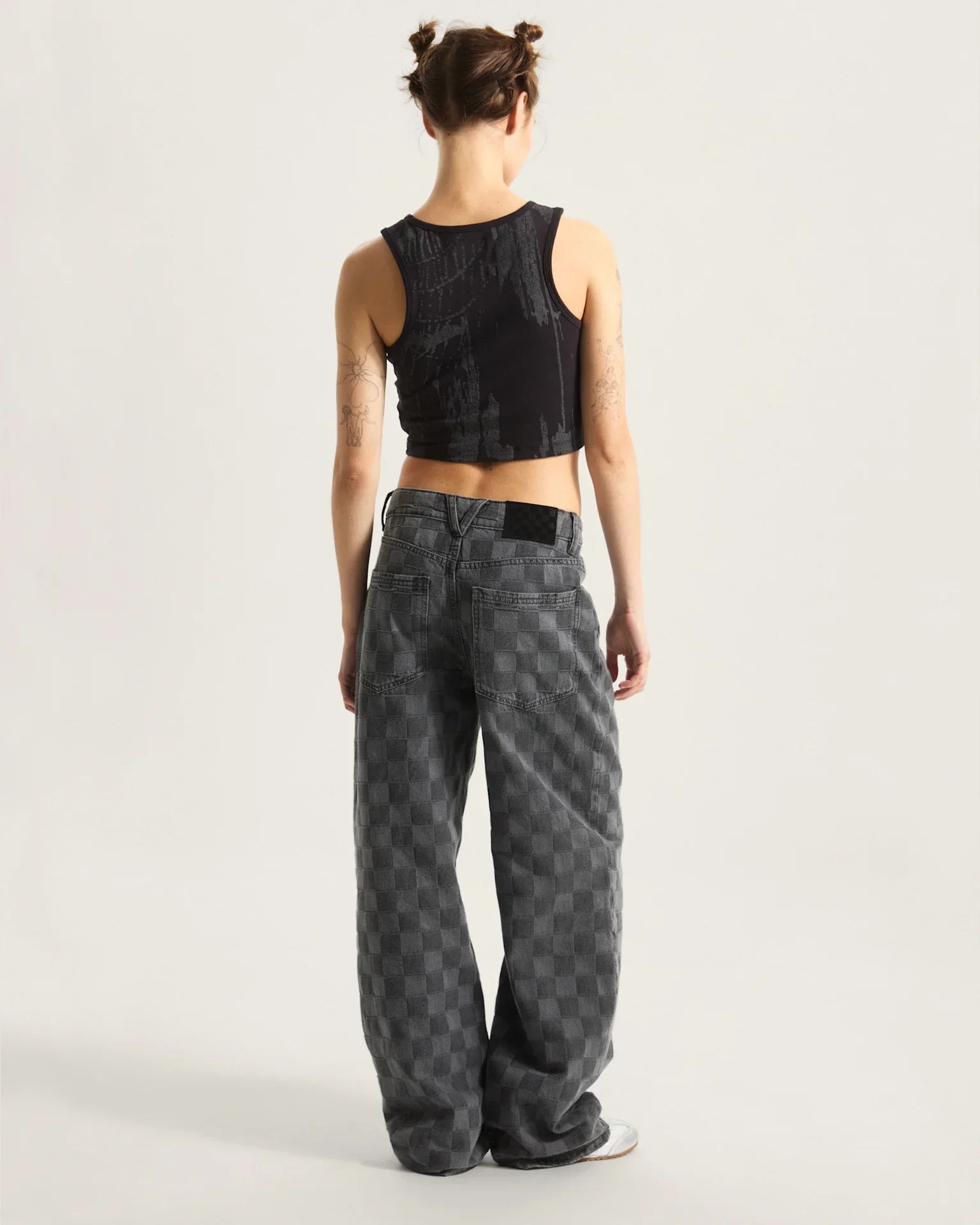 VANS Sirelle Novelty Puddle Pants Faded Black kép 4