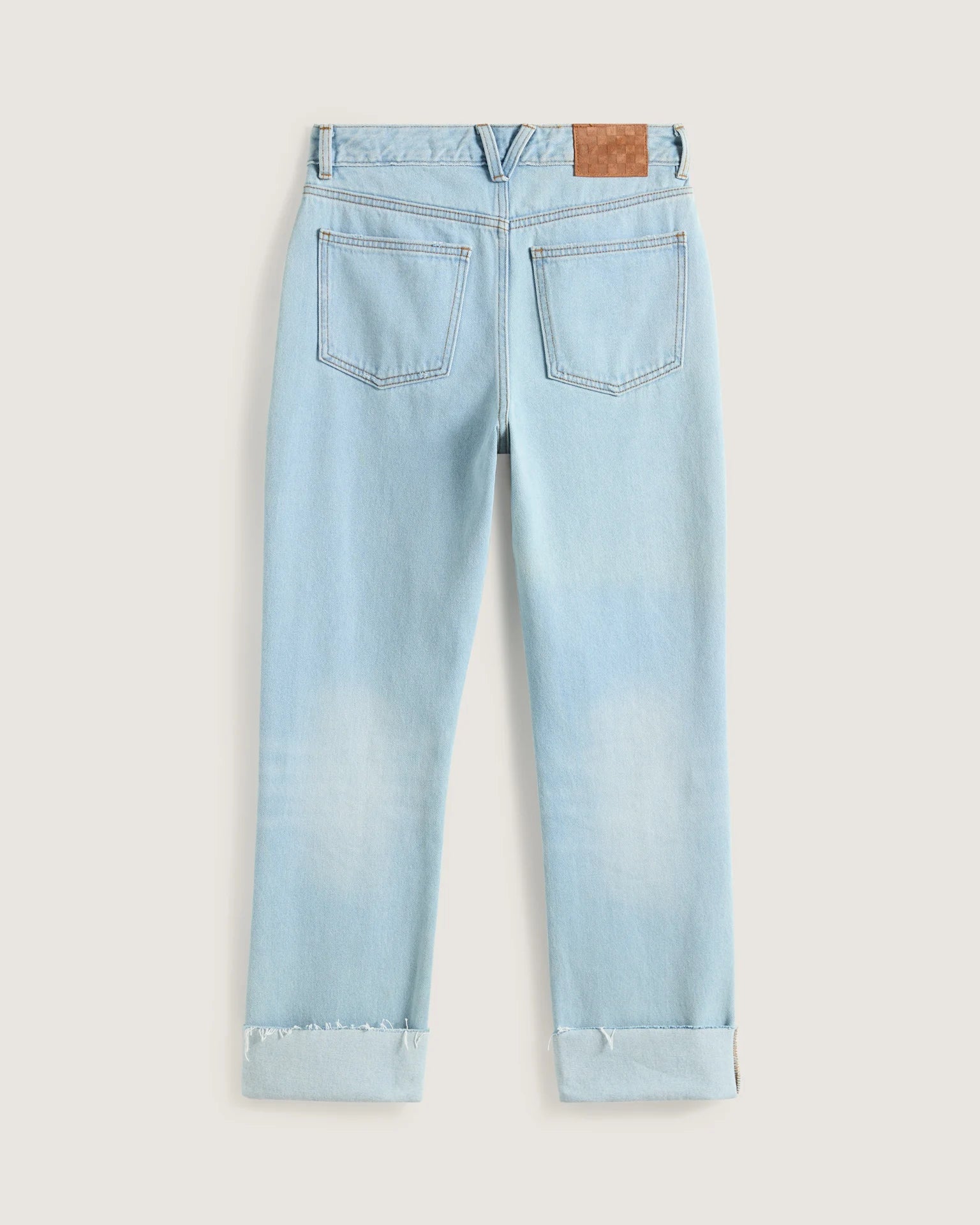 VANS Annabelle Straight Leg Pant LIGHT STONEWASH kép 2