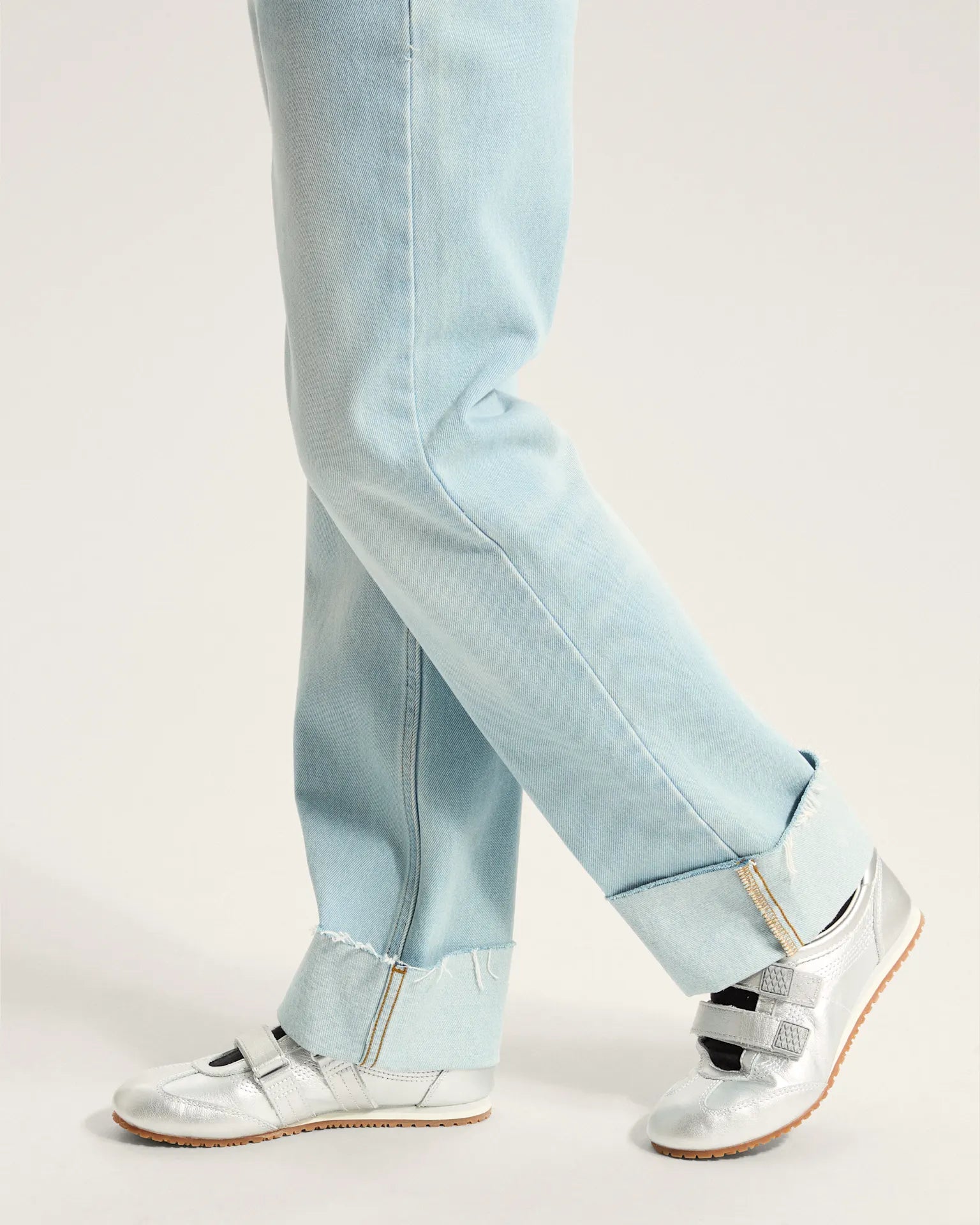 VANS Annabelle Straight Leg Pant LIGHT STONEWASH kép 6